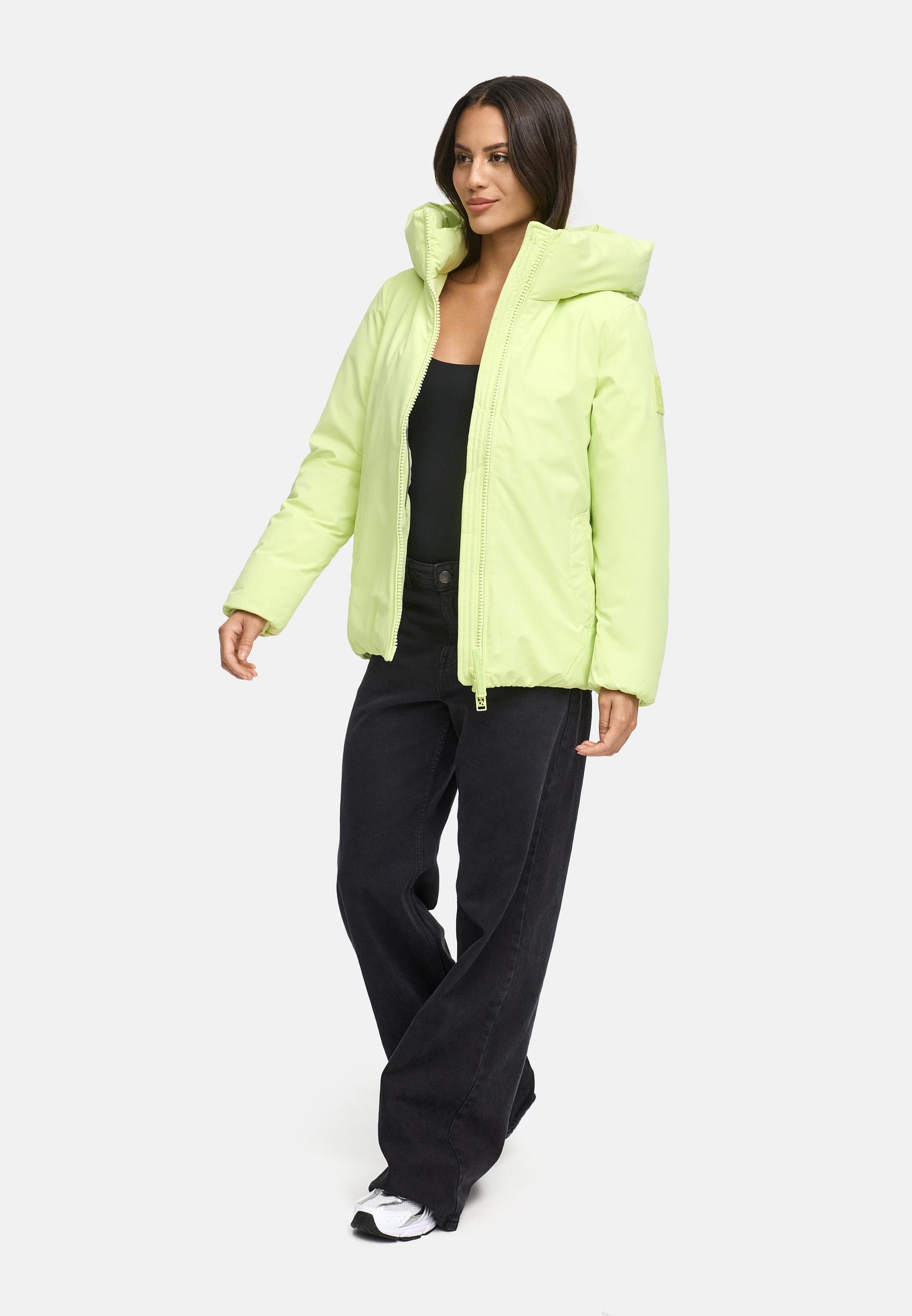 Navahoo Winterjacke »Blütenlicht 14«, mit Kapuze, Warme Damenjacke mit hohem Kragen