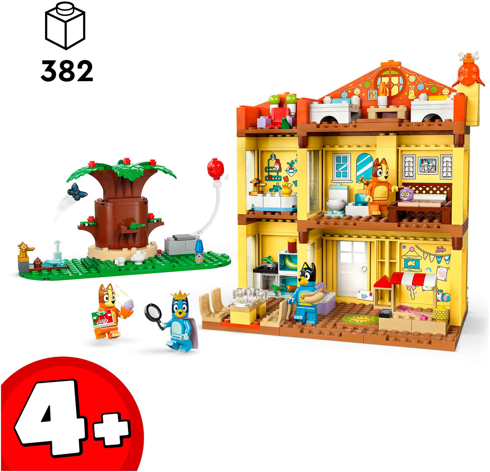 LEGO® Konstruktionsspielsteine »Blueys Haus (11203), LEGO Bluey«, (382 St.), Made in Europe