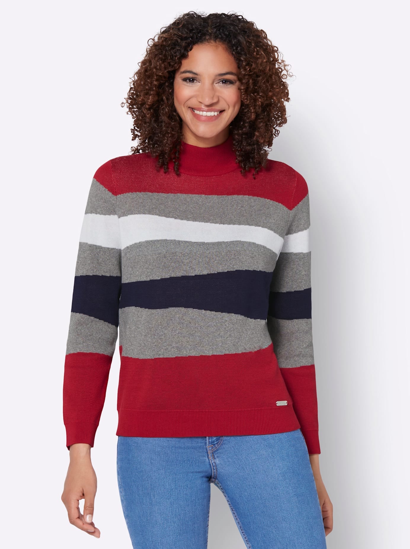 Casual Looks Stehkragenpullover »Pullover«