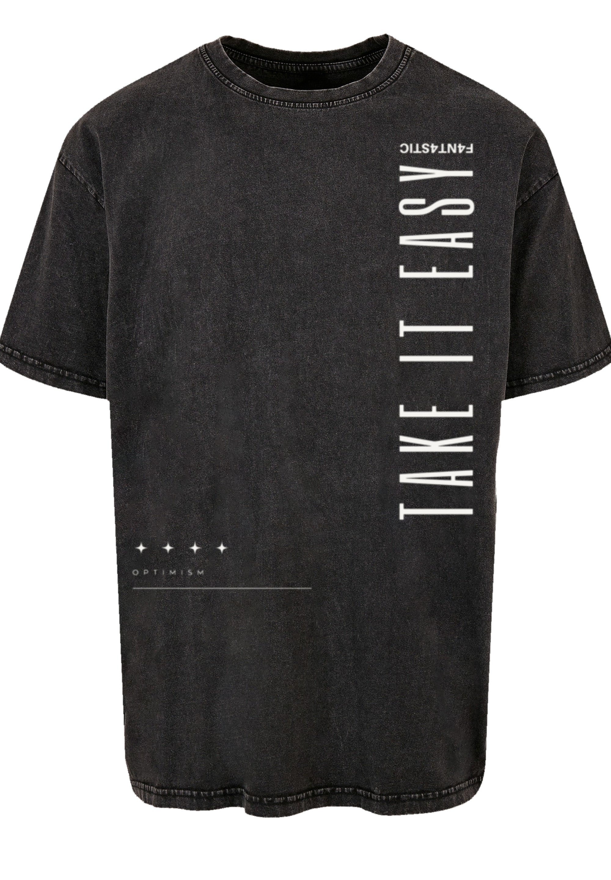 F4NT4STIC T-Shirt »Take It Easy Text«, Print