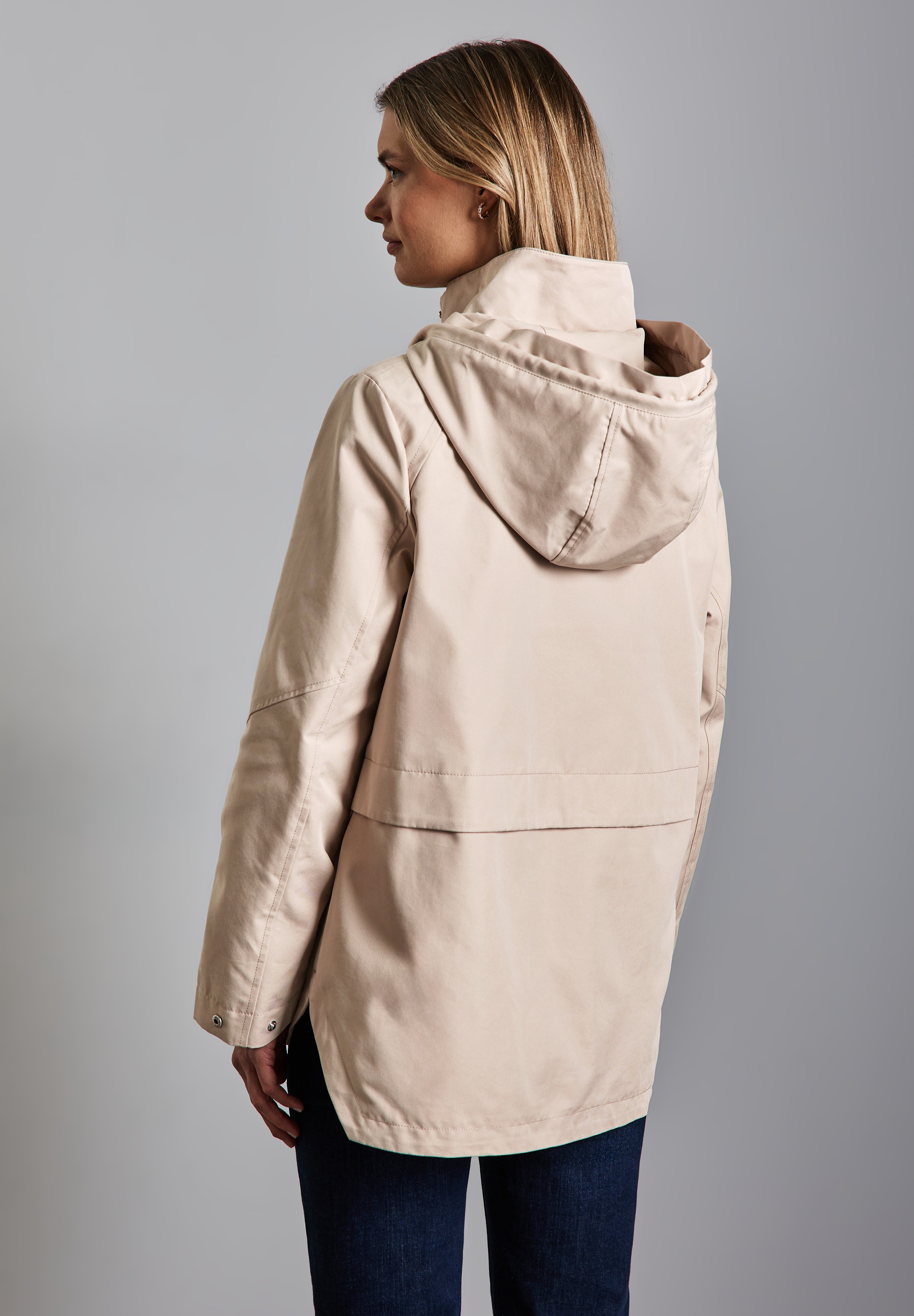 STREET ONE Kurzjacke, mit Kapuze, mit Kapuze mit Tunnelzugband günstig online kaufen