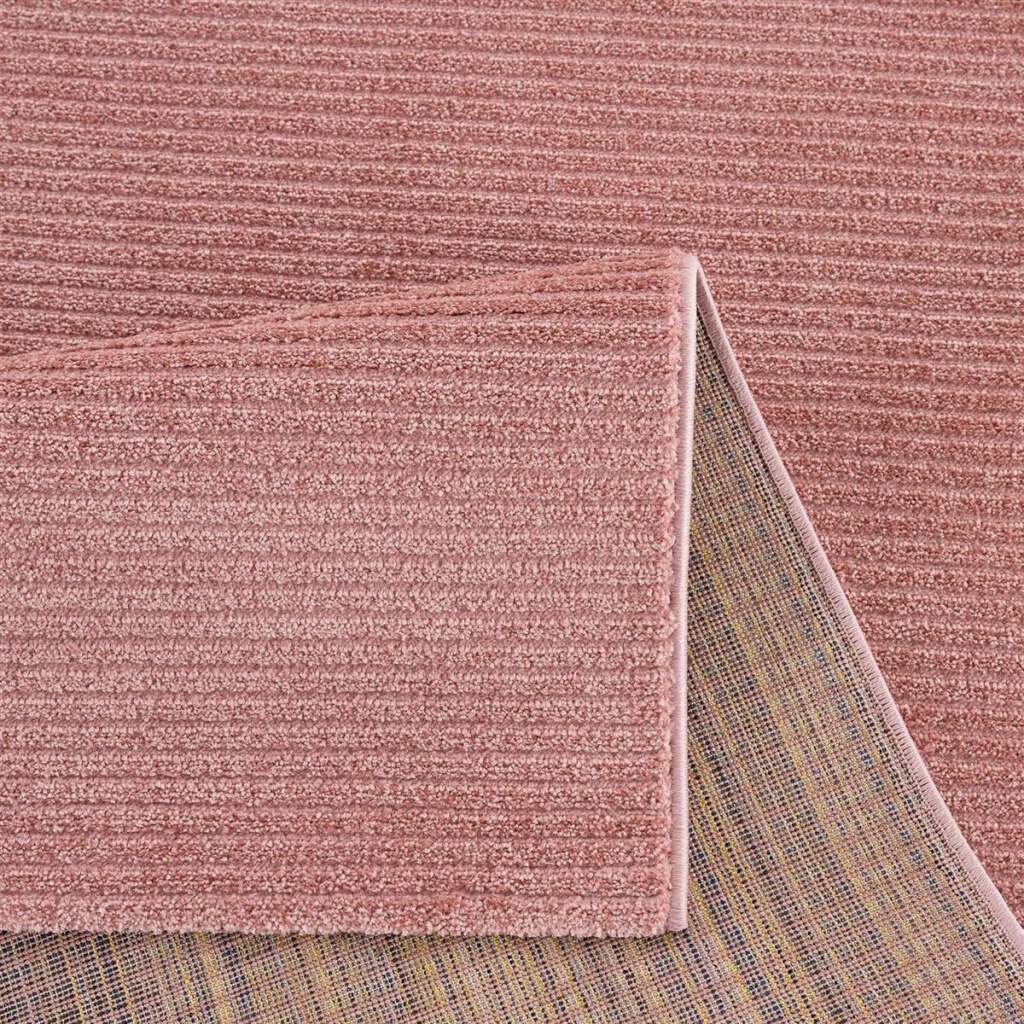 Carpet City Teppich »Friseé-Teppich  FANCY900« rechteckig 12 mm Höhe Läufer, Kurzflor, Einfarbig, 3D-Optik, Streifen Look, Wohnzimmer