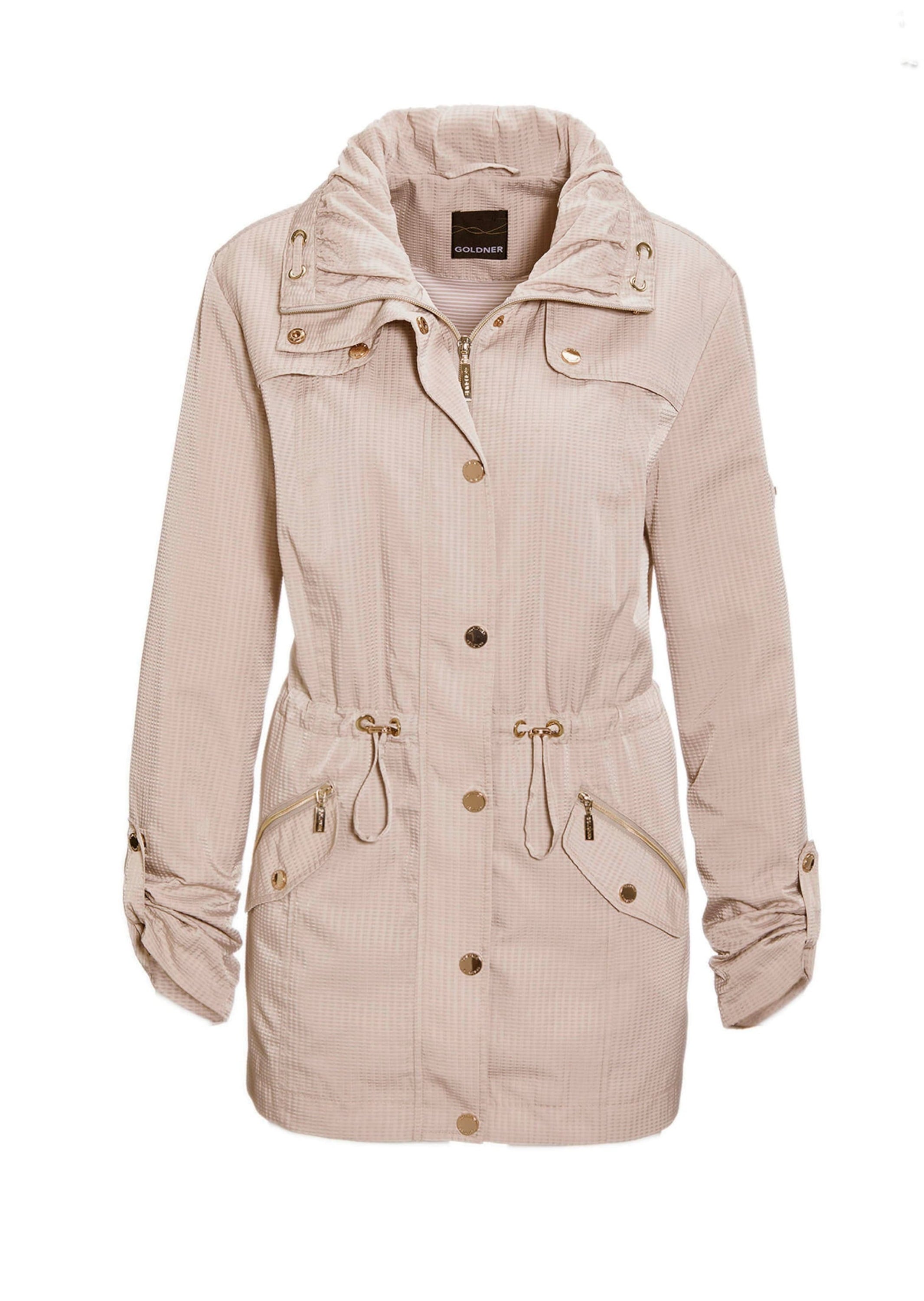GOLDNER Blouson "Kurzgröße Longjacke aus fein strukturierter Ware" günstig online kaufen