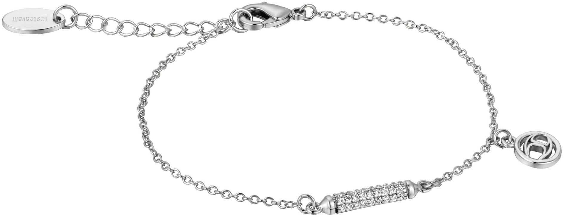 Just Cavalli Time Quarzuhr »Savoca«, (Set, 2 tlg., mit Armband), Armbanduhr, Damenuhr, Kristallsteine, Edelstahlarmband, Gerschenkidee