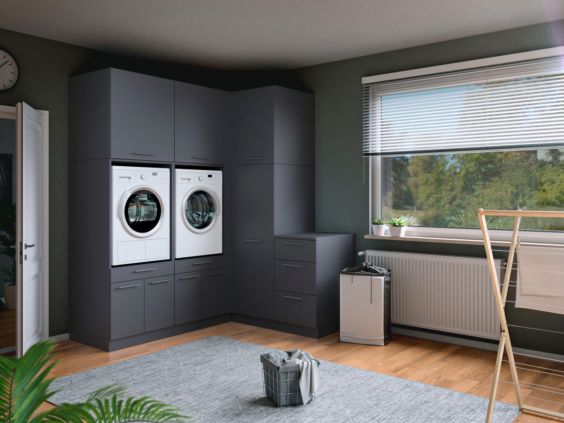 Laundreezy Mehrzweckschrank-Set »Laundreezy, 6-tlg. Mehrzweckschrank-Set B/H/T 203/238/68 cm« 6 Stk. tlg.