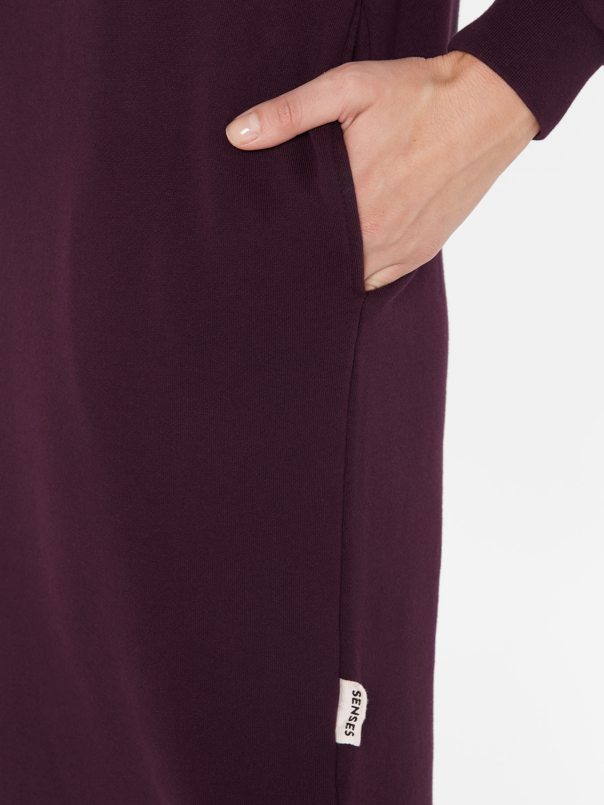 SENSES.THE LABEL Sweatkleid Ohne Taschen aus Baumwolle