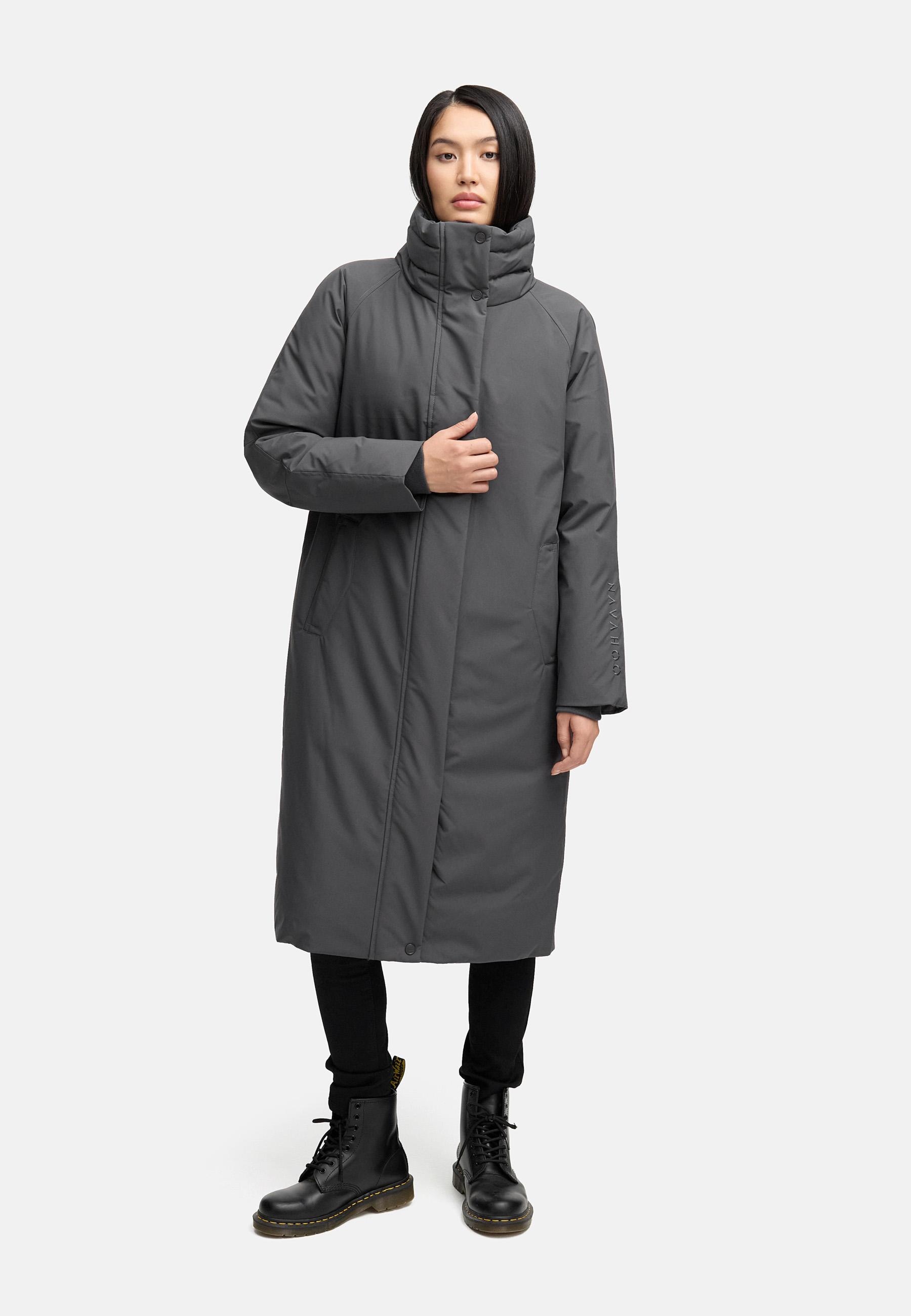 Navahoo Wintermantel »Traumblüte 14«, Warmer Parka mit Stehkragen