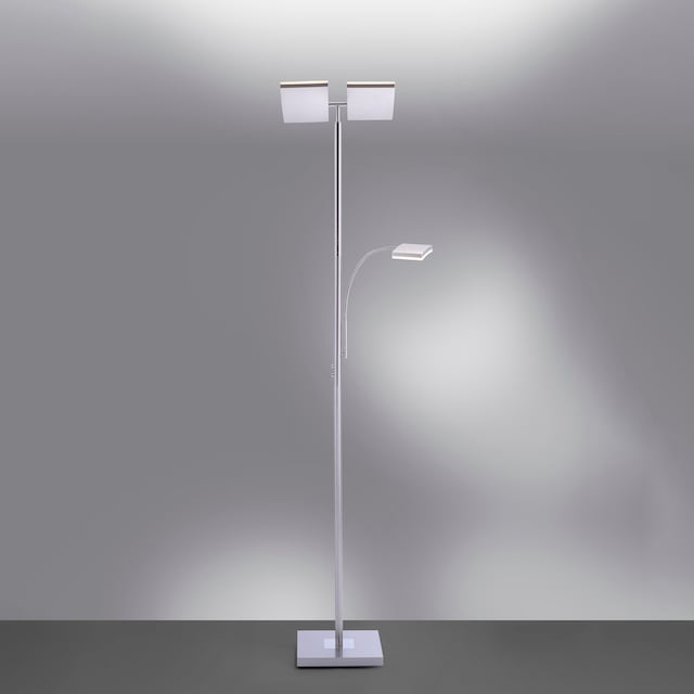 JUST LIGHT Stehlampe »RUBEN«, 2 flammig-flammig, LED, dimmbar über  Touchdimmer, Schalter, Touchschalter | BAUR