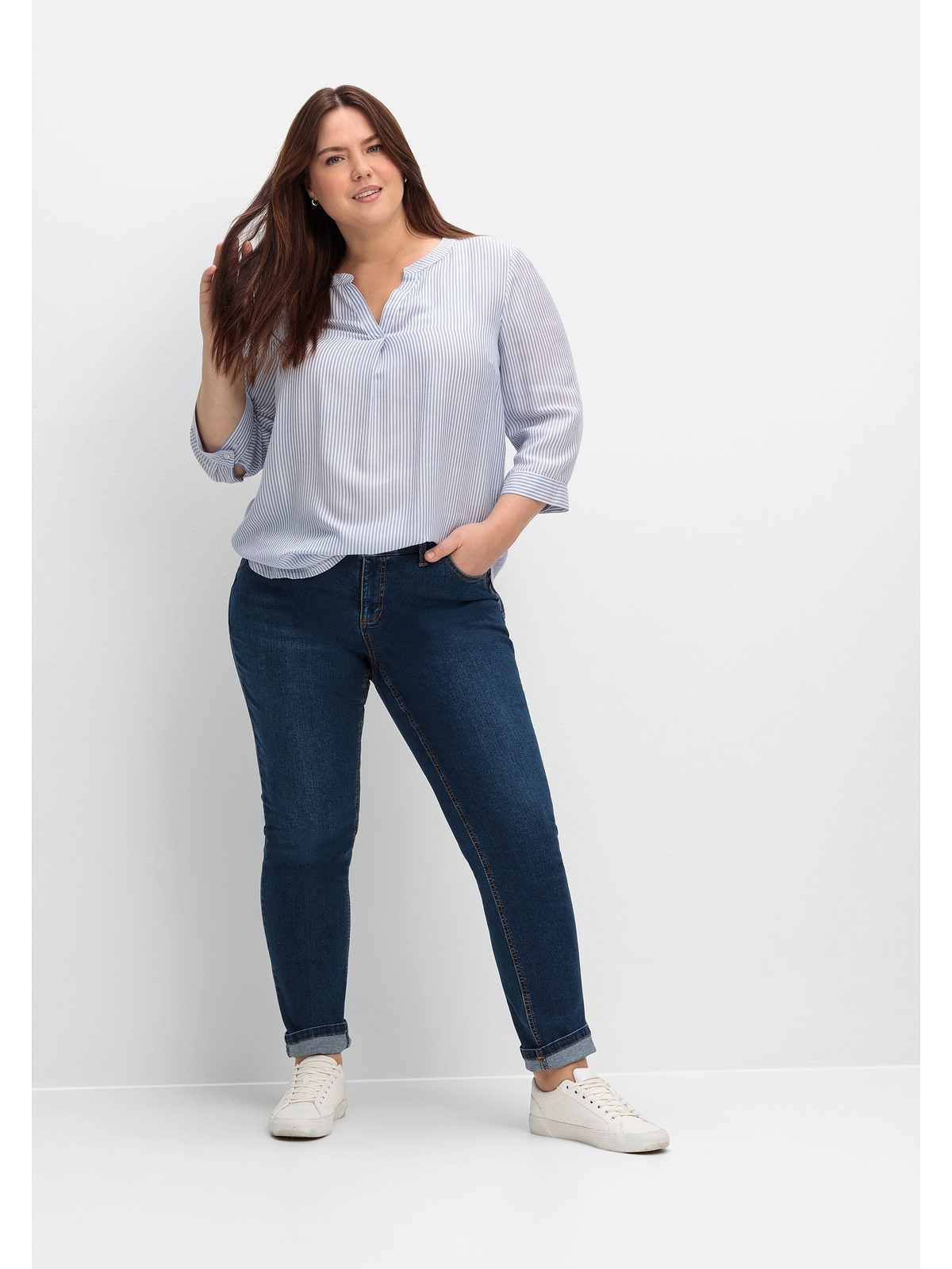 Sheego Stretch-Jeans "Große Größen", im komfortablen Curvy-Schnitt VERENA