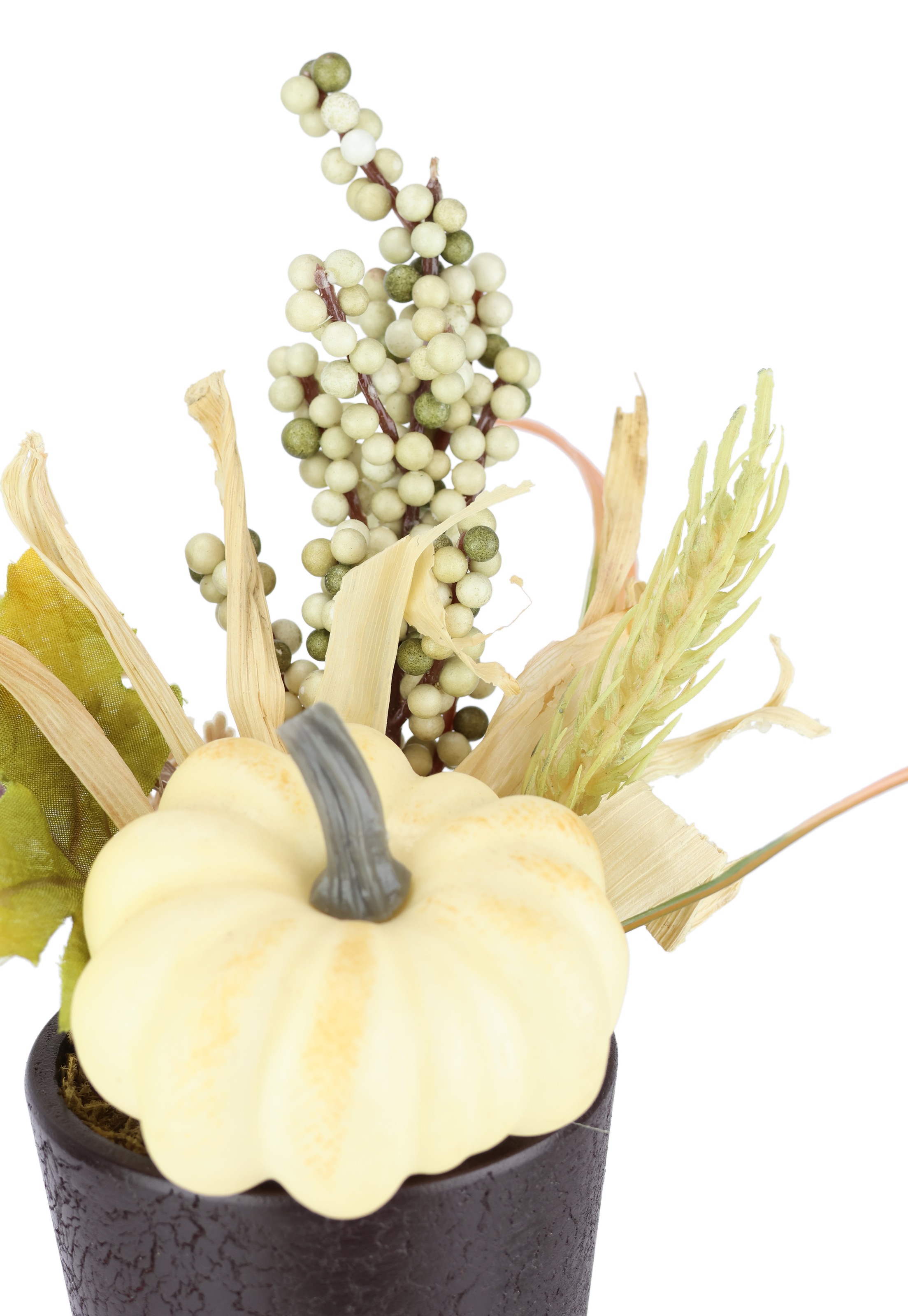 Thumbnail - I.GE.A. Kunstblume "Gesteck Kürbis/Beeren", 2er Set im Topf Herbstlaub Dekoblume Herbst-Deko Herbstblume Gesteck