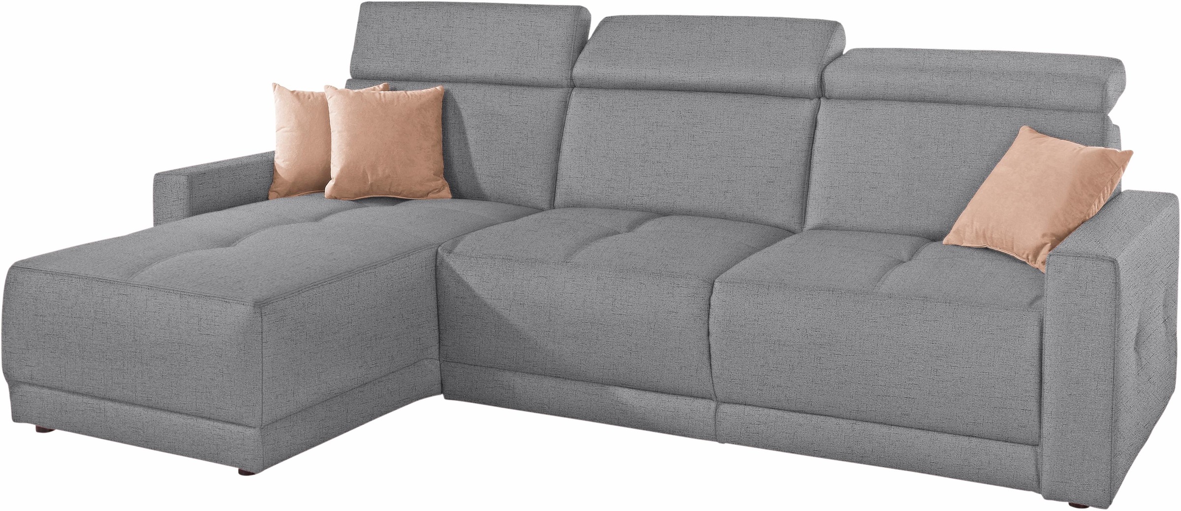 Thumbnail - DOMO collection Ecksofa "Ava mit moderner Sitzheftung & toller Doppelnaht, komfortabel, L-Form", mit Recamiere, inkl. Fe...