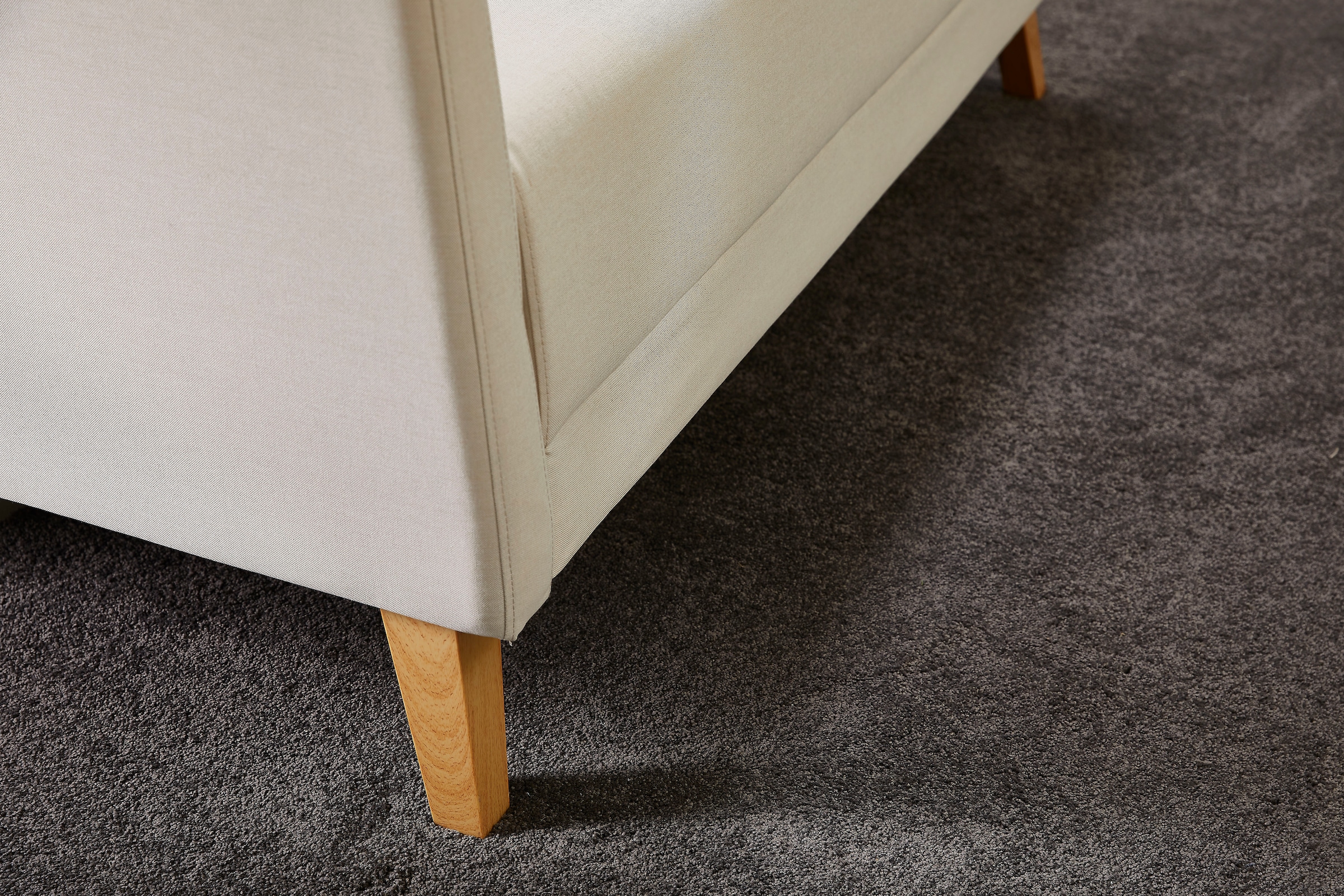 Andiamo Teppichboden »Genua, Kräuselvelours, Made in Netherlands«, rechteckig, 1,5 mm Höhe, Uni-Farben, Breite 400 cm, sehr weicher Flor, Schlafzimmer, Wohnzimmer