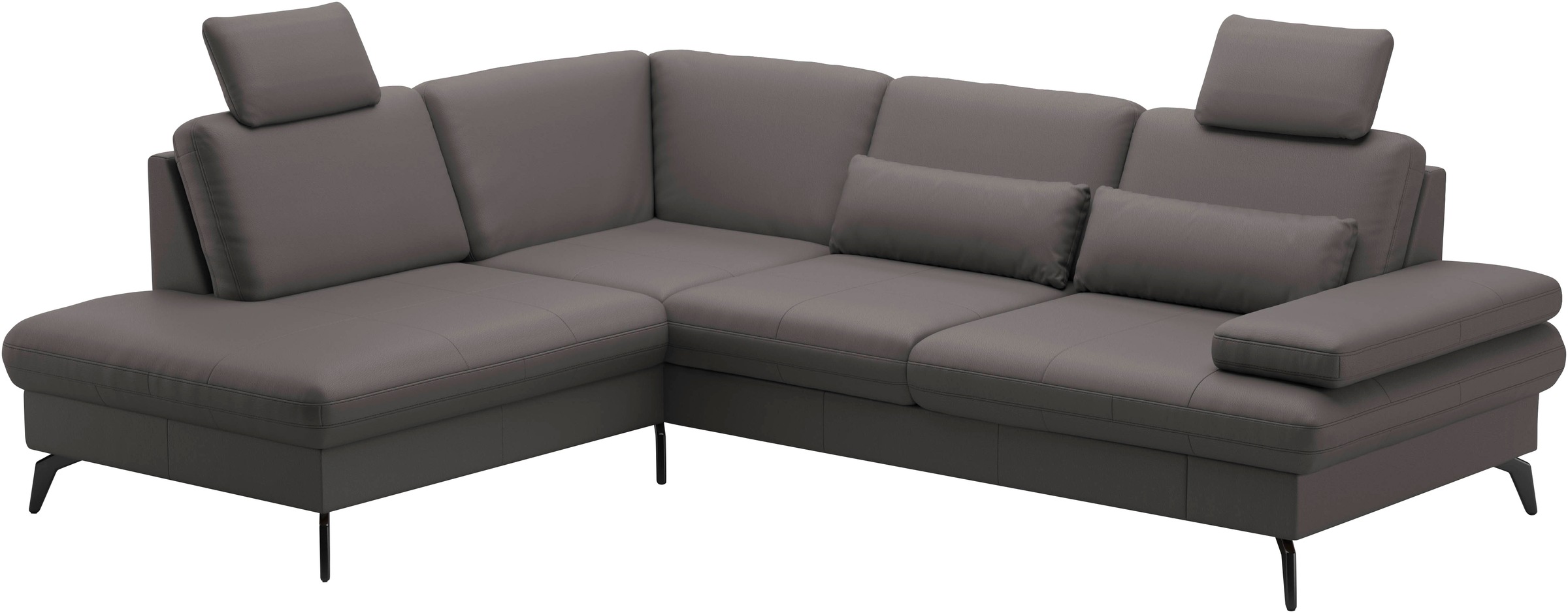 sit&more Ecksofa »Morris L-Form, inkl. Sitztiefenverstellung«, wahlweise mit Armteilverstellung, Bettfunktion & Bettkasten