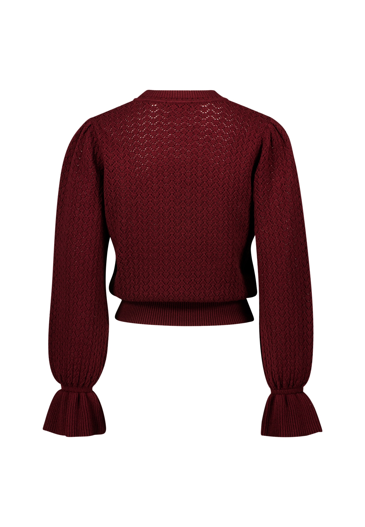 Zero Strickpullover »zero Damen Pullover mit Volant-Ärmeln«, (1 tlg.), weiteres Detail