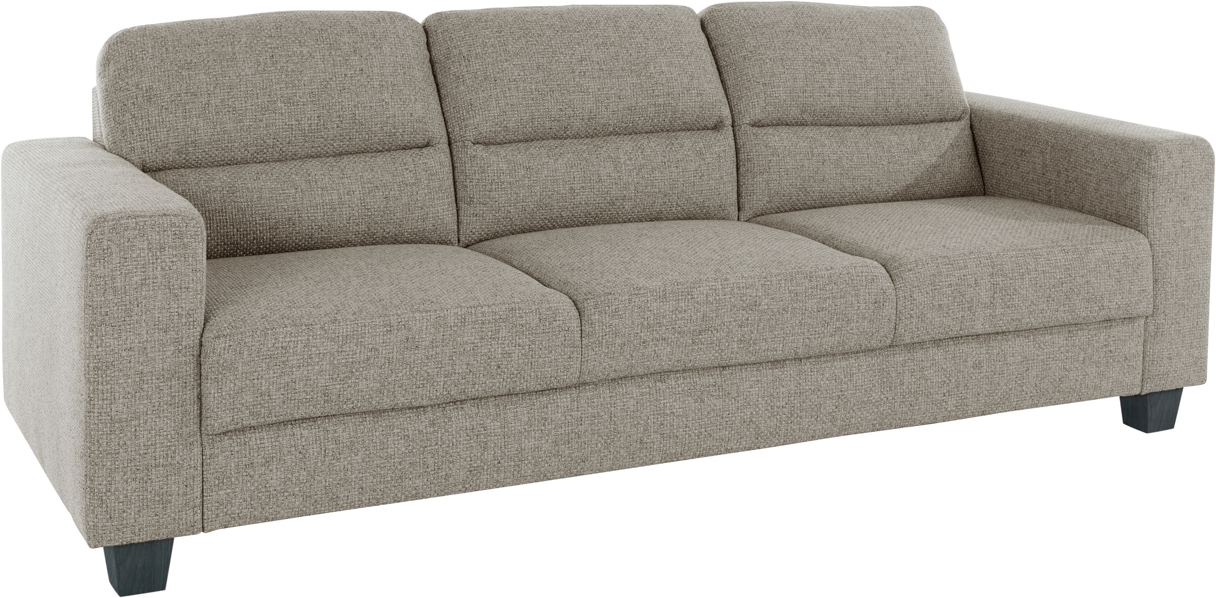 TRENDMANUFAKTUR 3-Sitzer »Chamber mit hohem Sitzkomfort«, in zeitloser Optik, Kopfstützen optional bestellbar