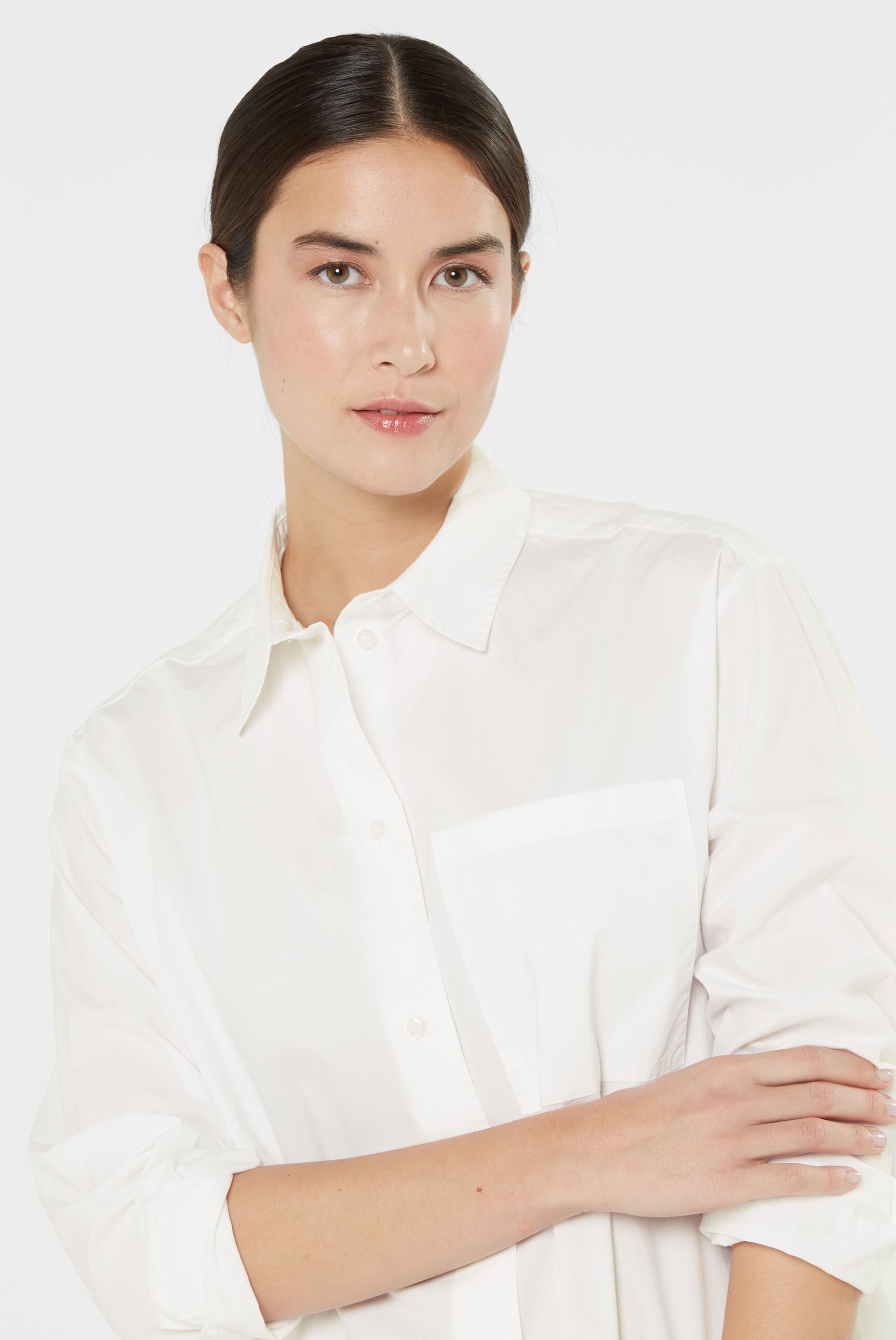 SENSES.THE LABEL Langarmbluse, mit Brusttasche