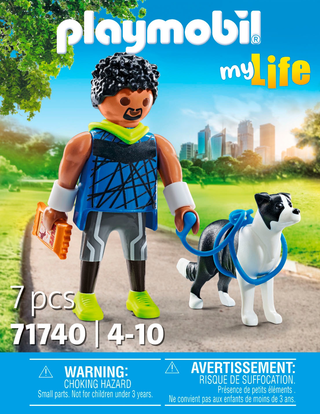Playmobil® Konstruktions-Spielset »Jogger mit Border Collie (71740), Playmobil My Life«, (7 St.)