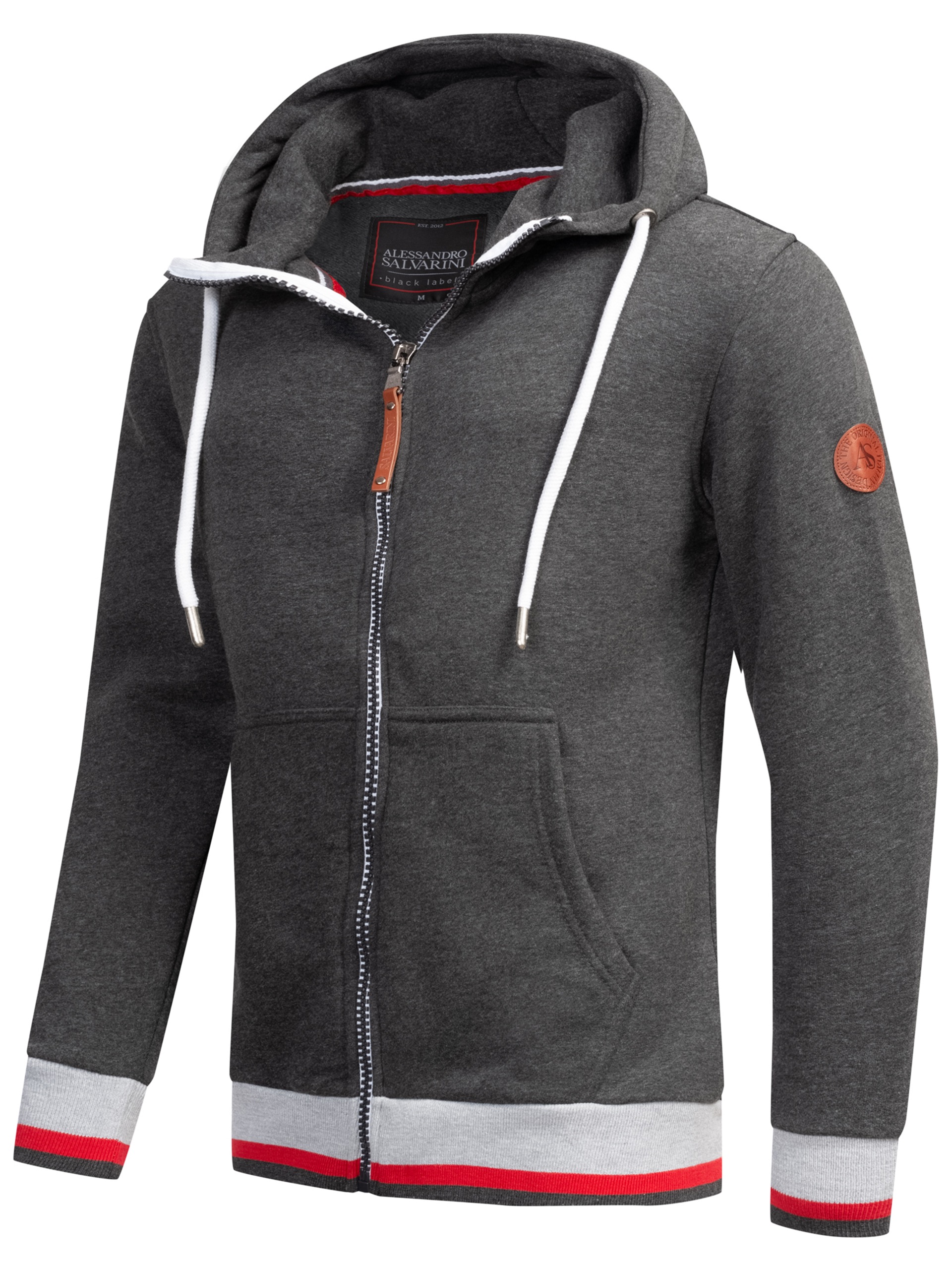 Alessandro Salvarini Sweatjacke »ASRevellio«, mit großer Kapuze