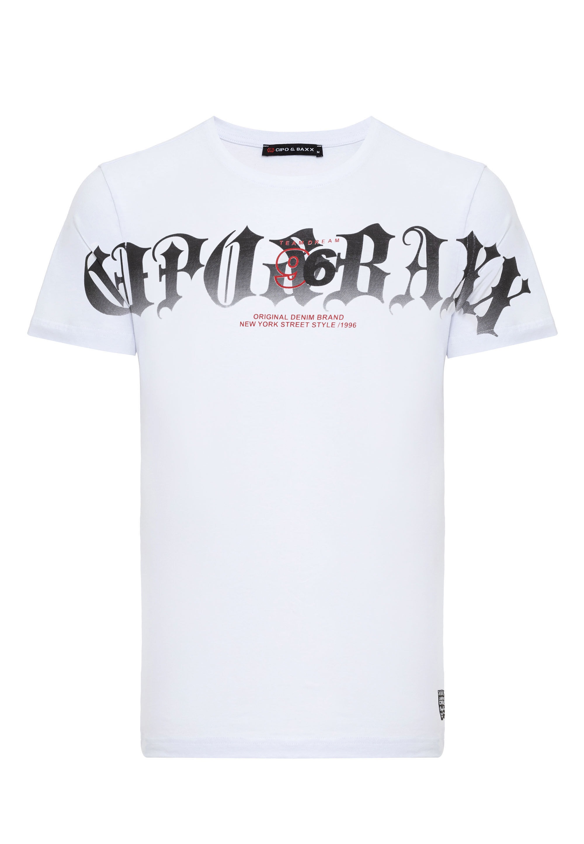 Cipo & Baxx T-Shirt »T-Shirt«, mit Rundhals-Ausschnitt