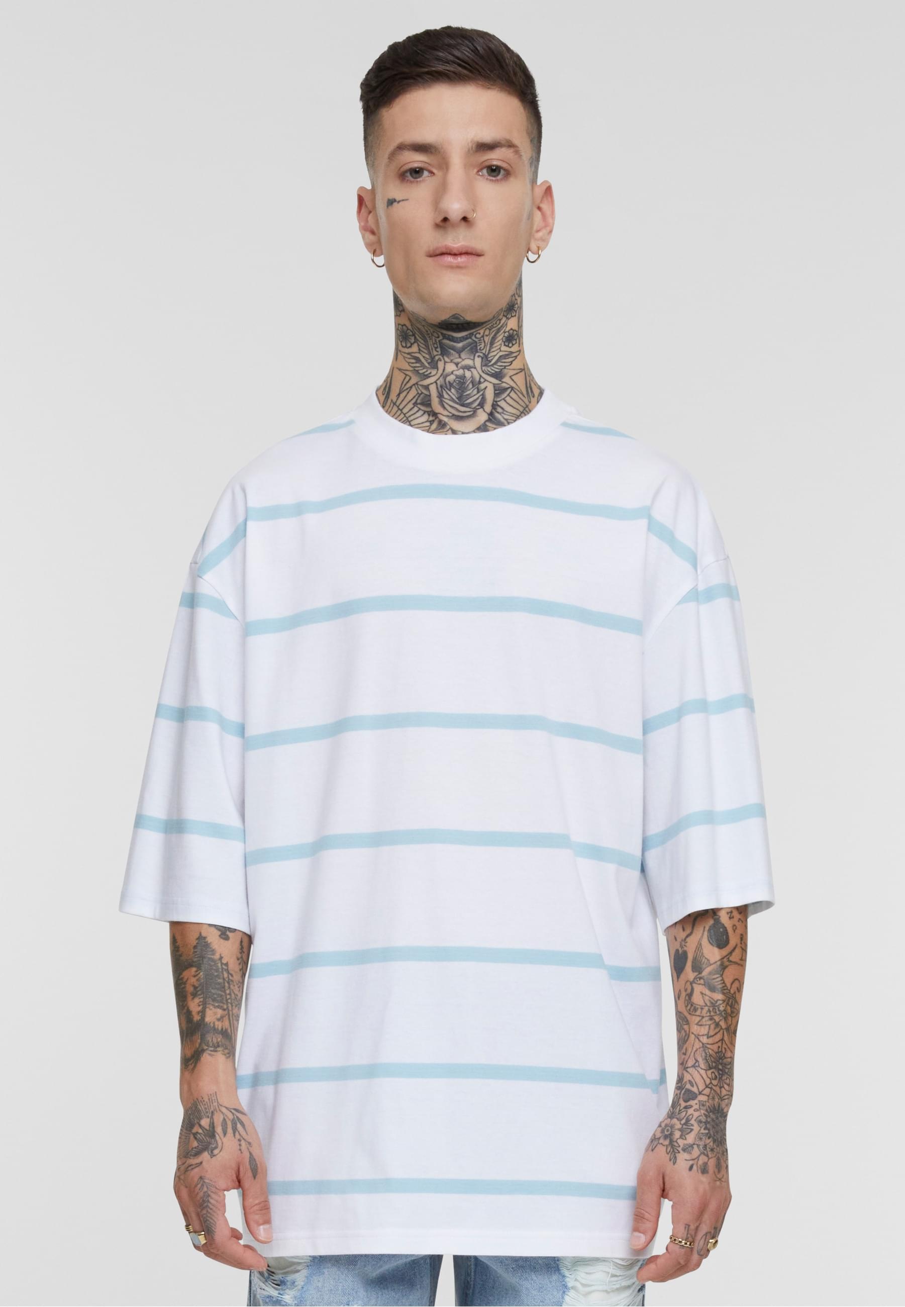 URBAN CLASSICS T-Shirt »Urban Classics Herren Oversized Sleeve Modern Stripe Tee«, (1 tlg.)