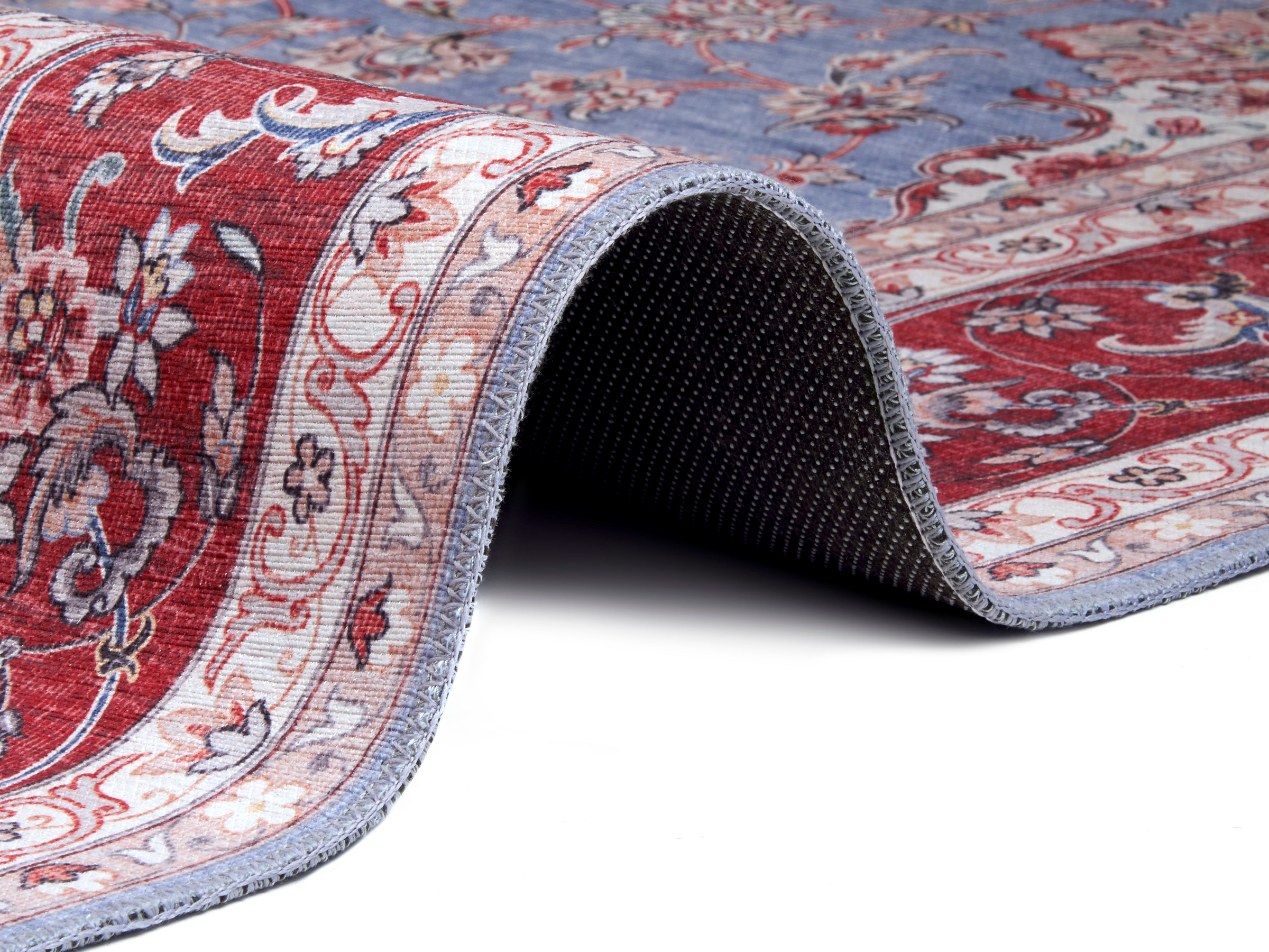 NOURISTAN Designteppich »Medaillon Ava«, rechteckig, 7 mm Höhe, Klassisch, Orient Optik, Vintage Design,Gekettelt,Robust, Pflegeleicht