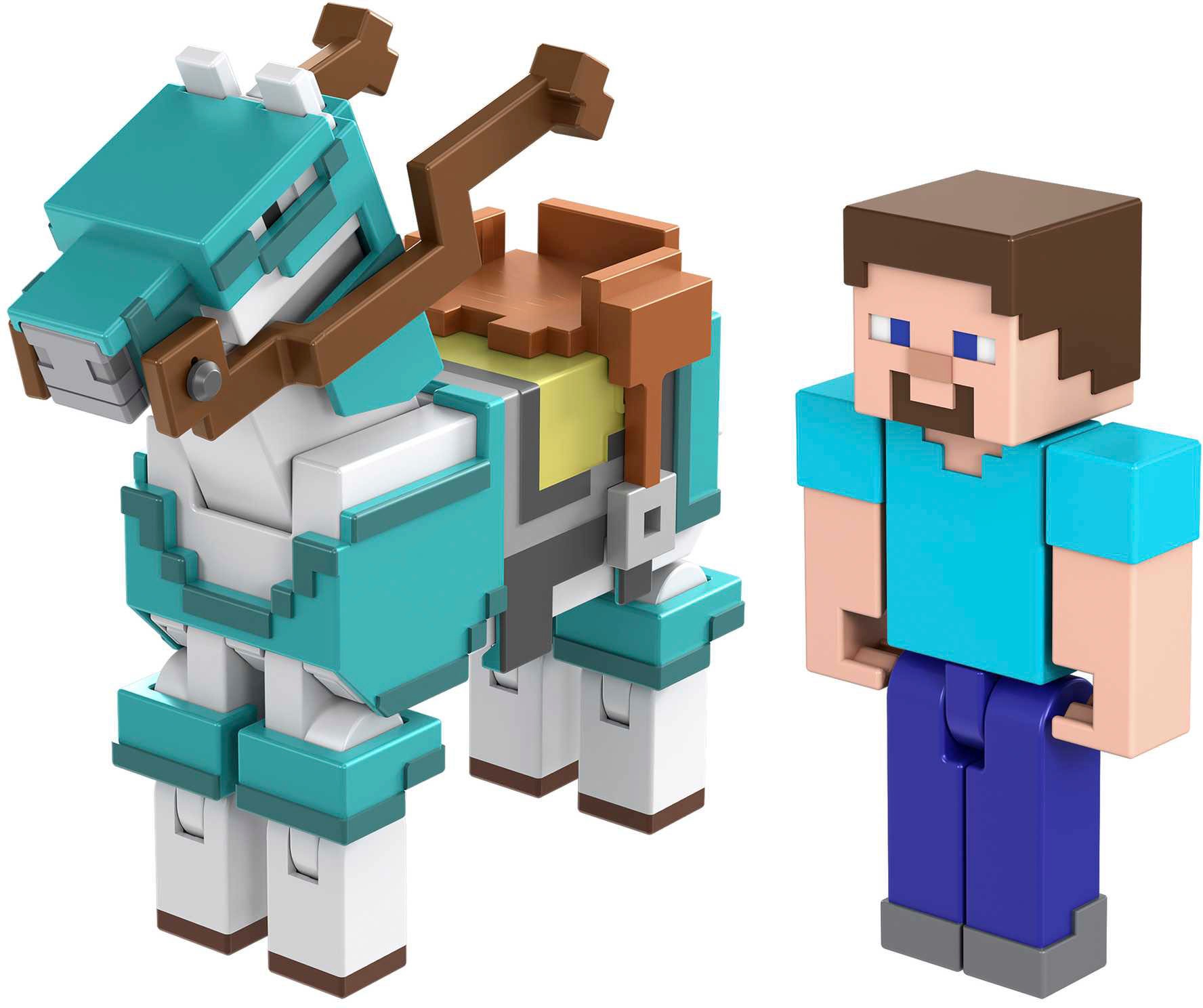 Mattel® Spielfigur »Minecraft, Armored Horse and Steve«