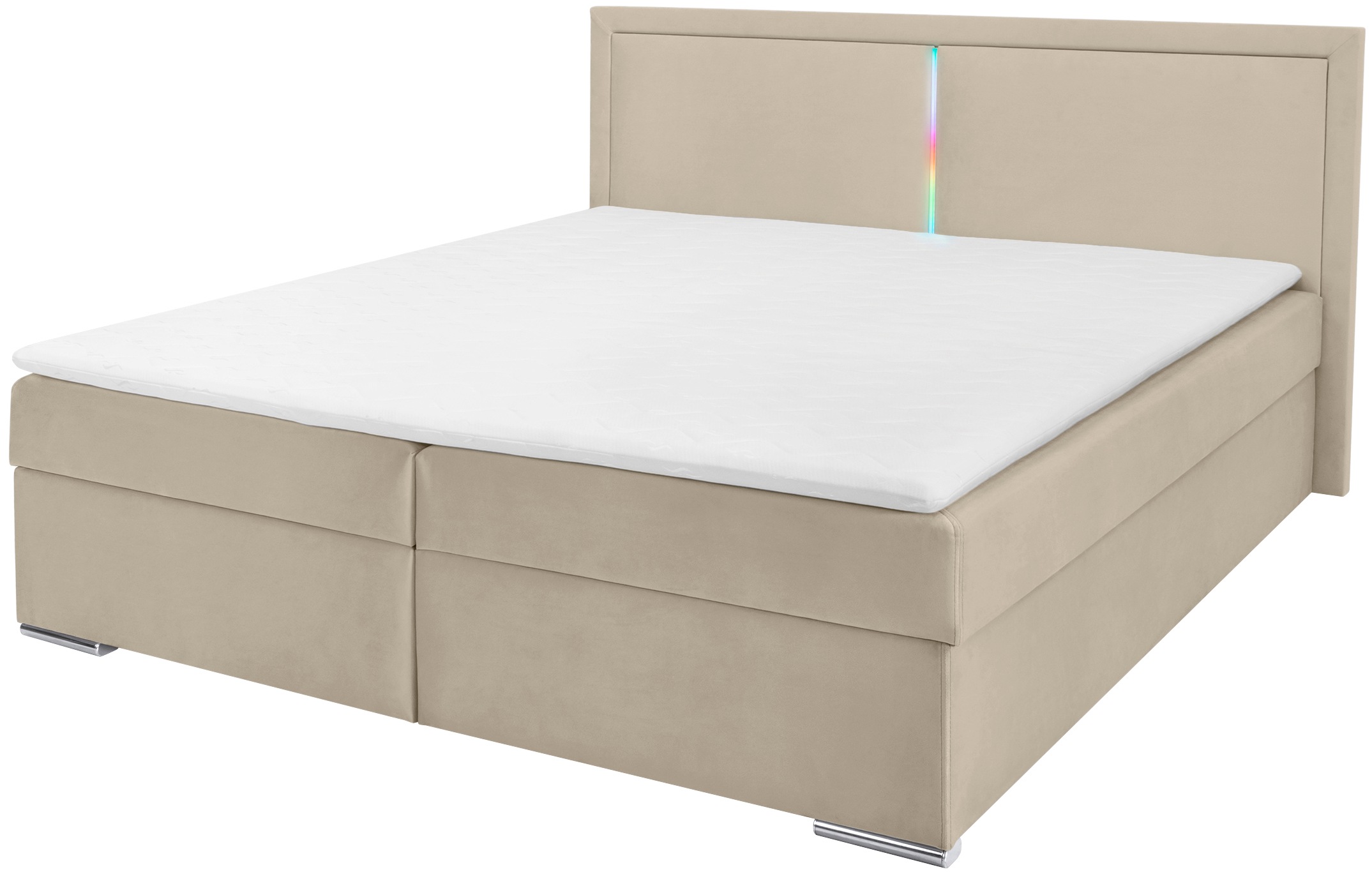 Thumbnail - COLLECTION AB Boxbett "Athena", Inkl. LED-Beleuchtung, Topper und Stauraum