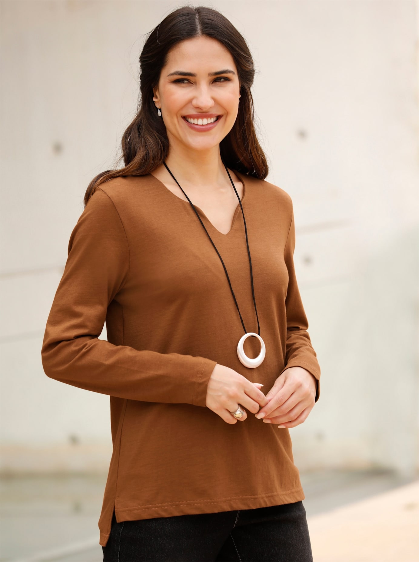 Classic Basics Langarmshirt "Langarm-Shirt" 1 Stk. tlg. günstig online kaufen