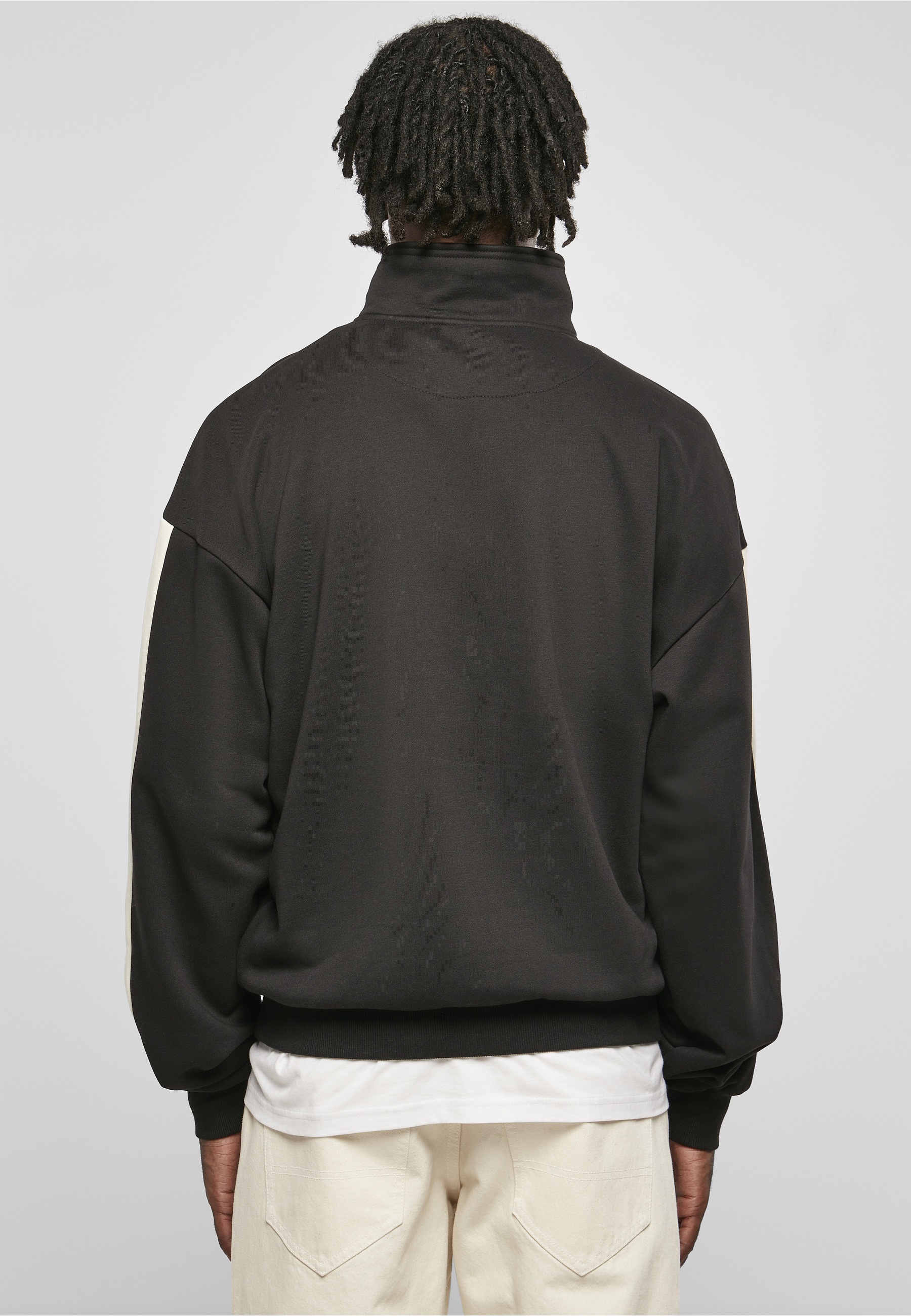 URBAN CLASSICS Sweater »Urban Classics Herren Striped Troyer«, 1 Stk.
