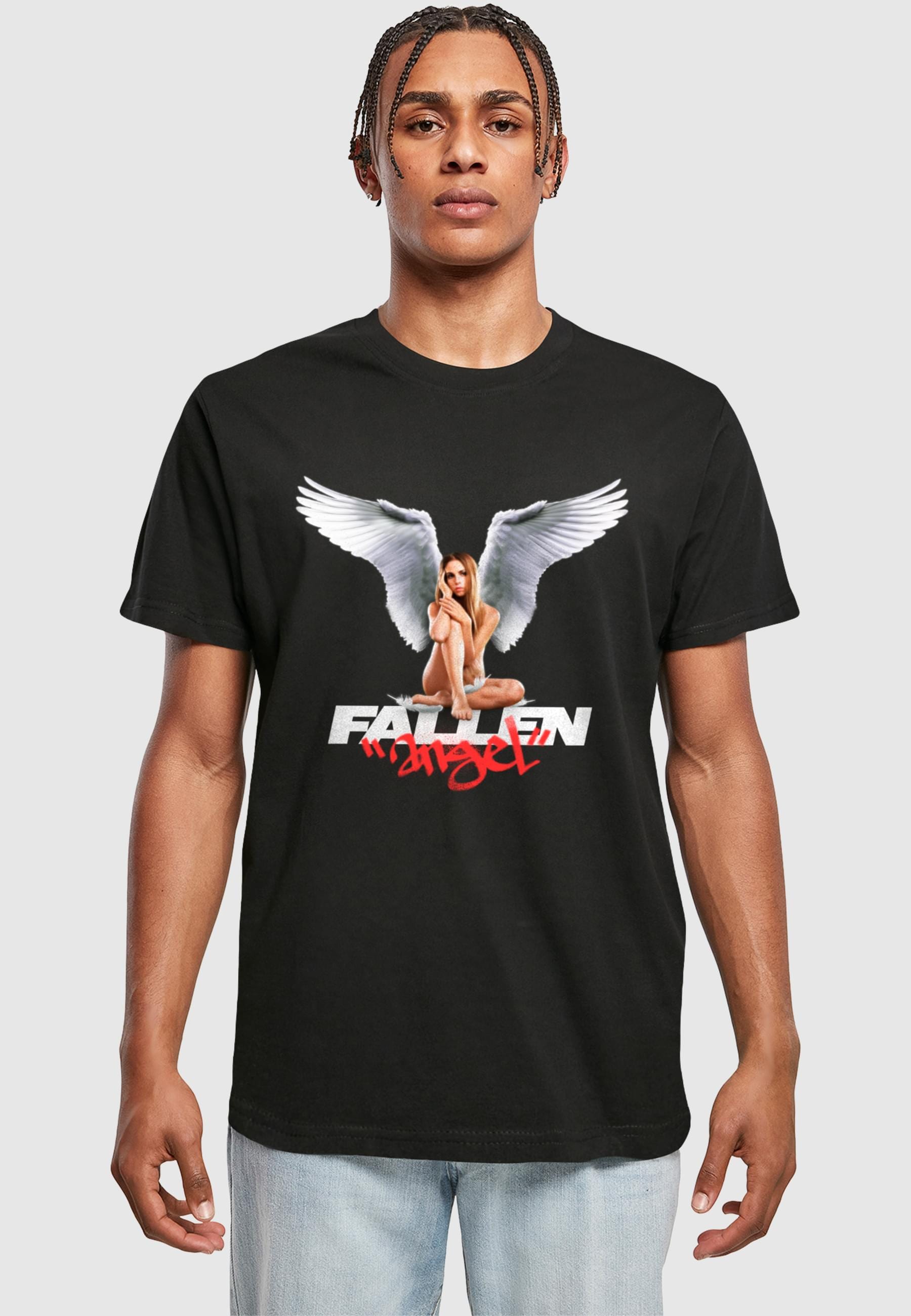 MisterTee T-Shirt »MisterTee Herren Fallen Angel Tee«, (1 tlg.)