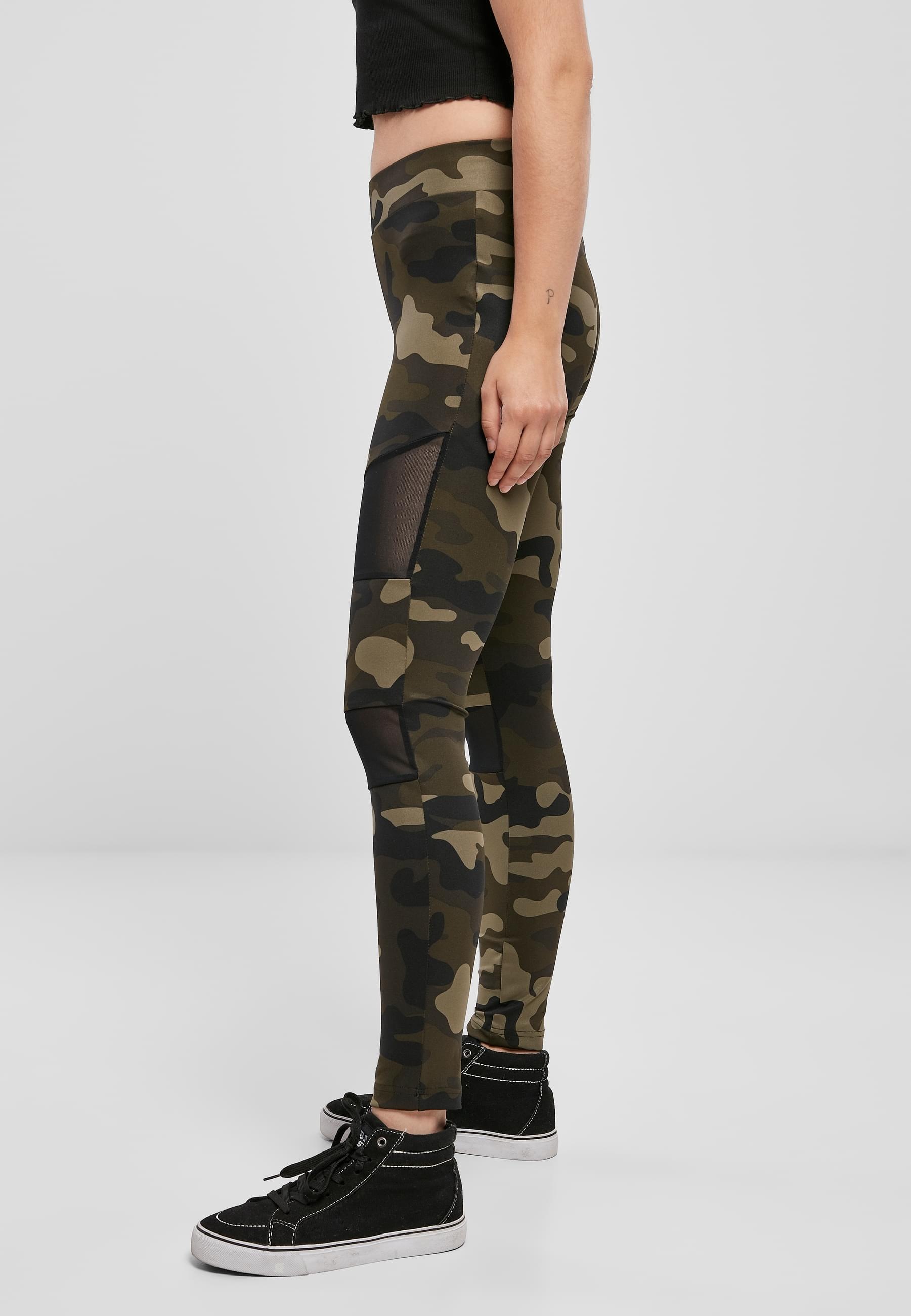 URBAN CLASSICS Leggings »Urban Classics Damen Ladies Camo Tech Mesh Leggings«, (1 tlg.)