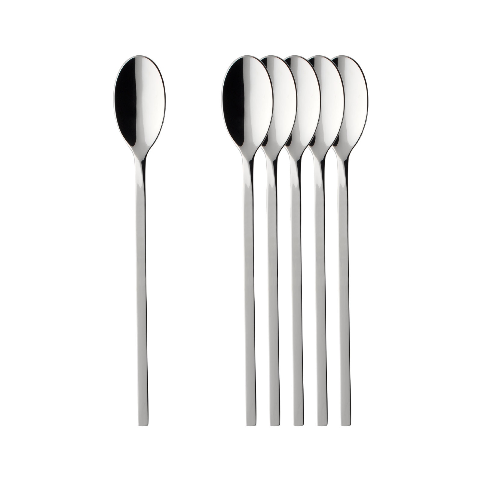 Villeroy & Boch Esslöffel "Latte-Macchiato-Löffel NewWave 19,9 cm 6er Set edelstahl" Spülmaschinenfest