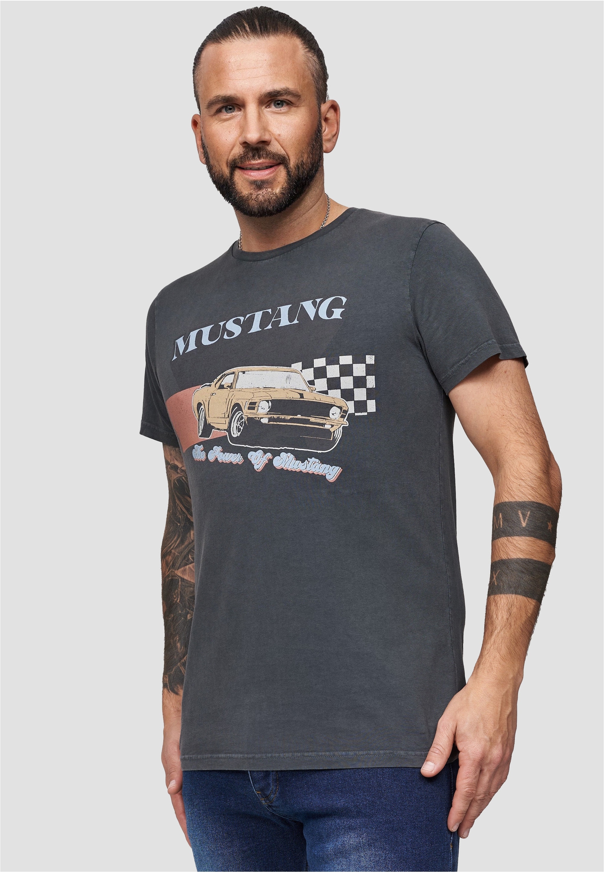 Recovered T-Shirt »Ford The Power Of Mustang«, (1 tlg.), mit coolem Ford Mustang-Print