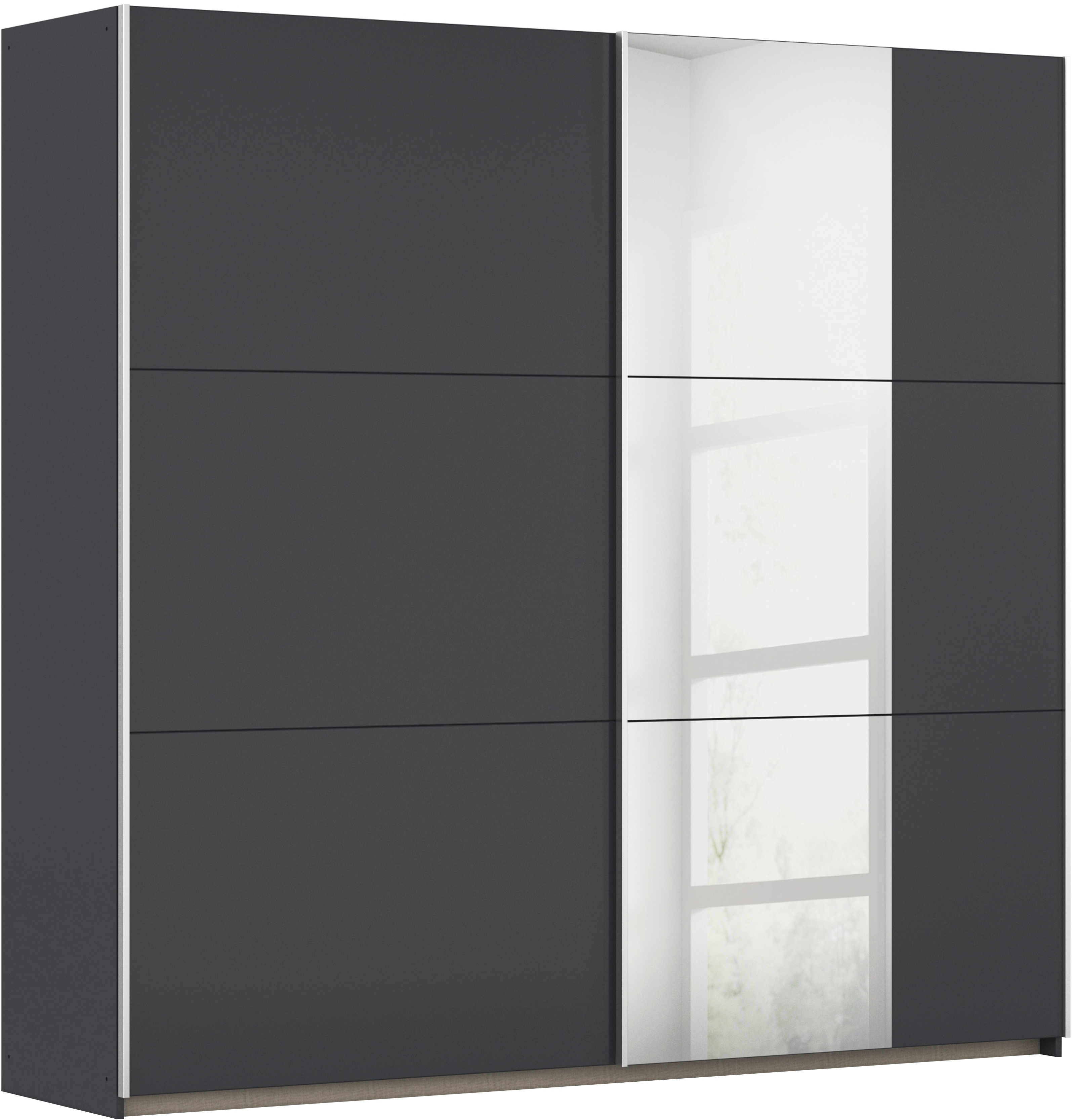rauch Schwebetürenschrank "Kleiderschrank Schrank Garderobe AURELIO" 3 Ausstattungen BASIC/CLASSIC/PREMIUM (inkl. SOFT-CLOSE-FUNKTION), zeitloses Design, viele Farben, Breiten 175/218/261 cm MADE IN GERMANY