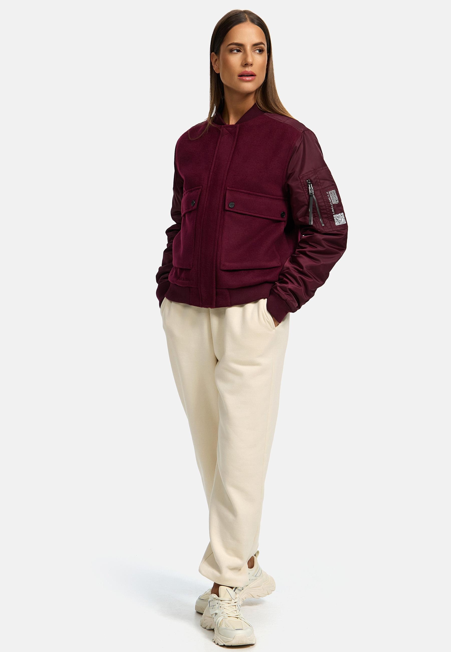 Navahoo Bomberjacke »Willstehaben 14«, ohne Kapuze, angesagte Collegejacke mit Ärmeltasche