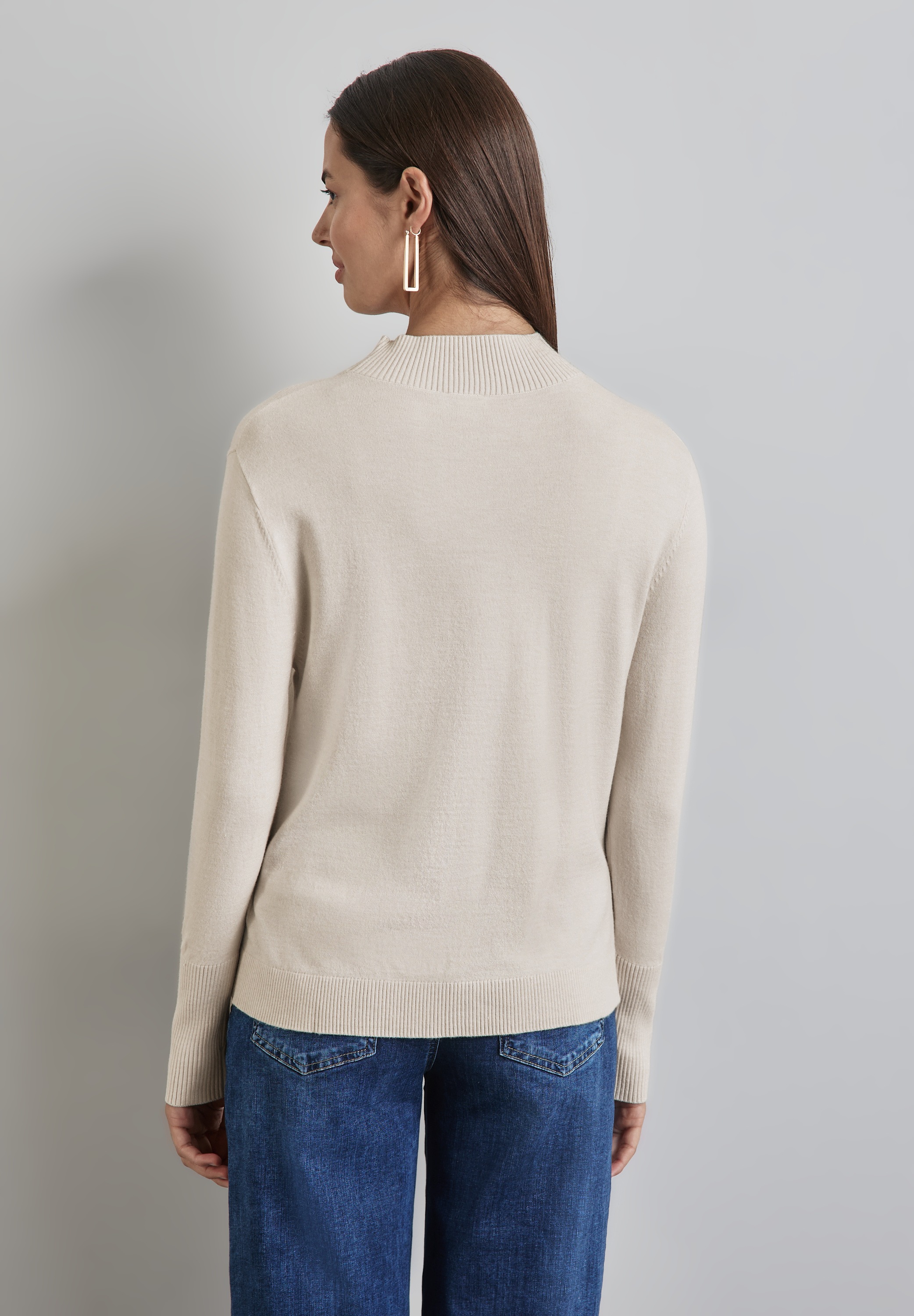 STREET ONE Strickpullover, aus softem Materialmix