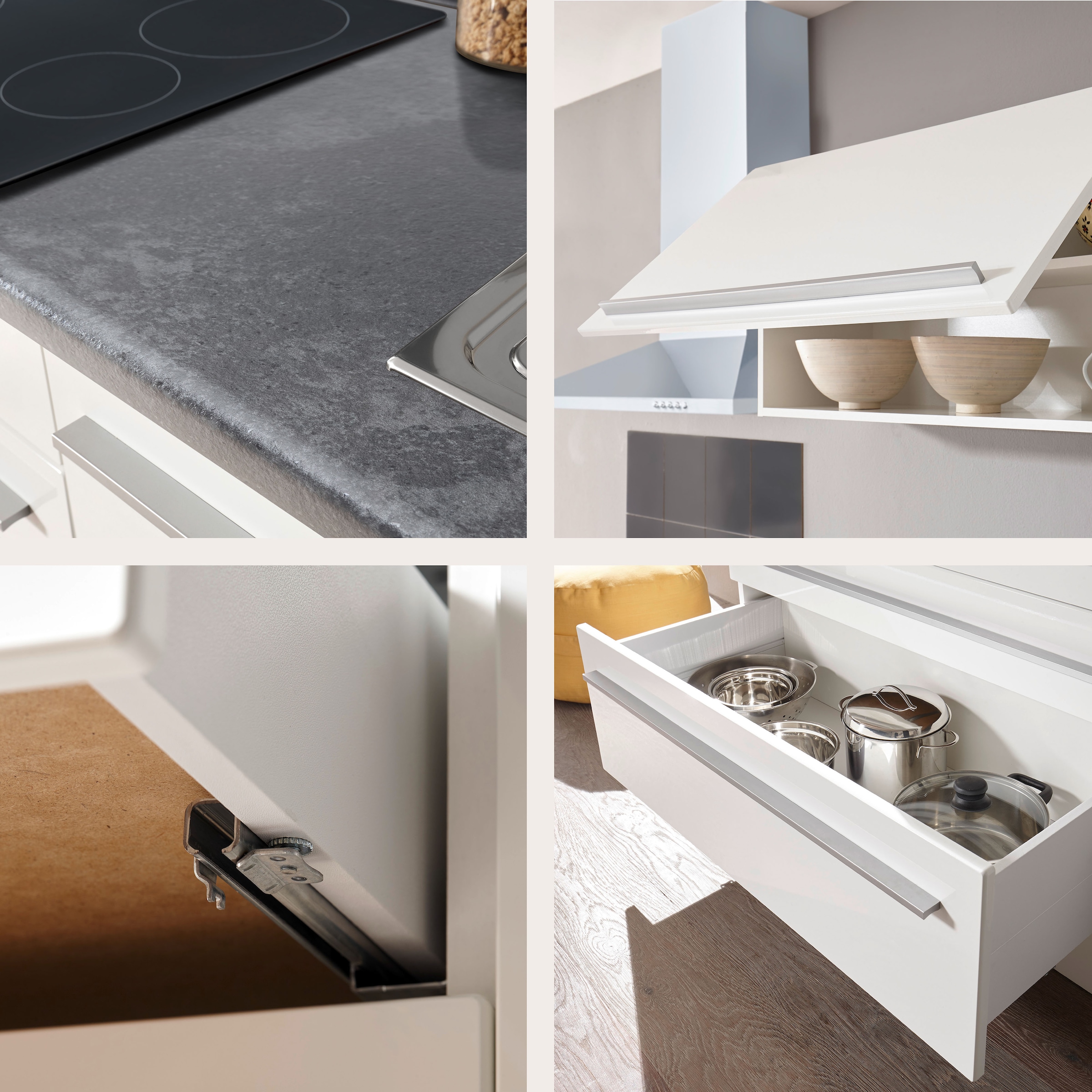 BASIC by Balculina Küchenzeile »Jazz«, Breite 320 cm, wahlweise mit E-Geräten