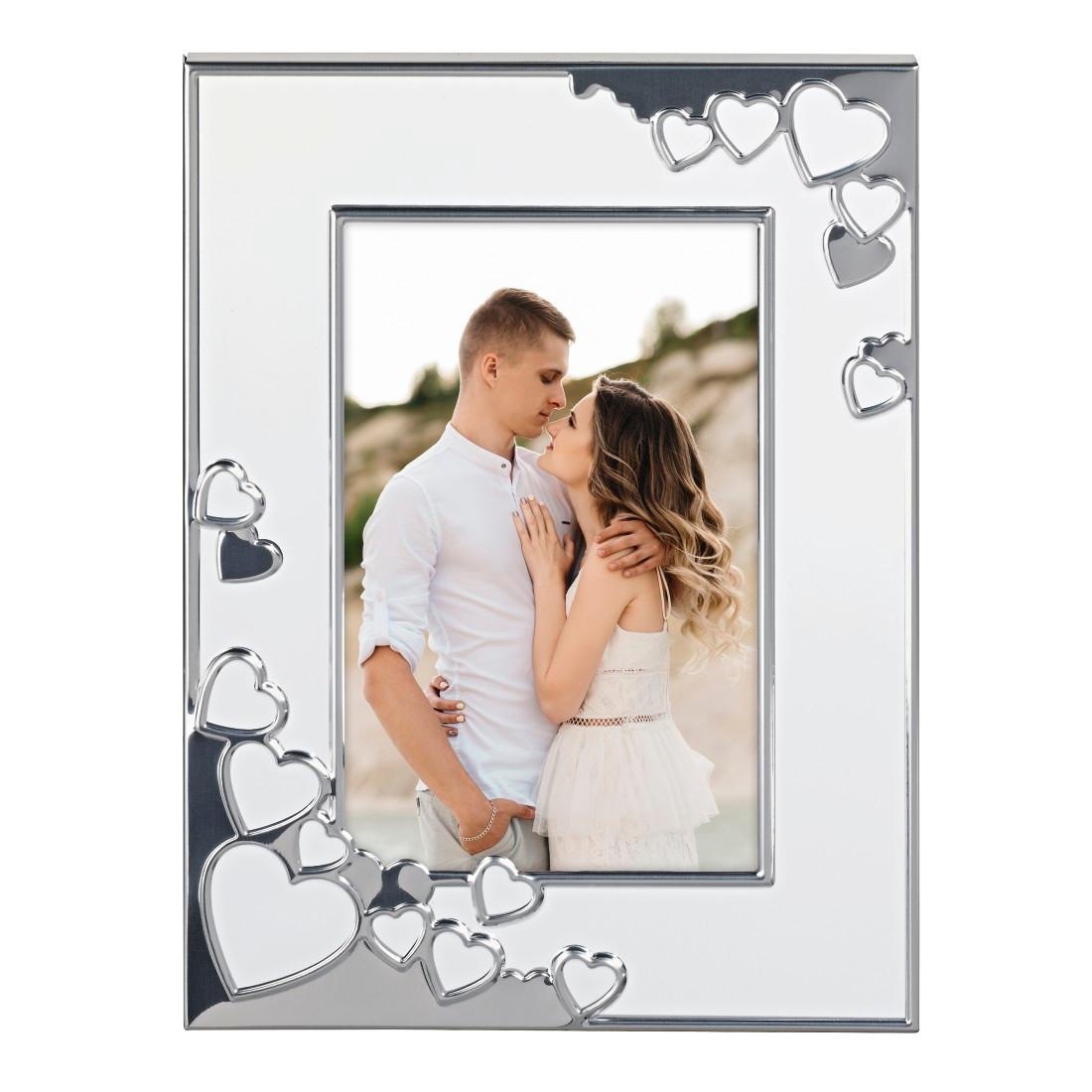 Hama Portraitrahmen »Bilderrahmen 10 x 15 cm für 1 Bild, zum Aufhängen und Stellen«, für 1 Bilder, Portraitrahmen, Herz, Aluminium