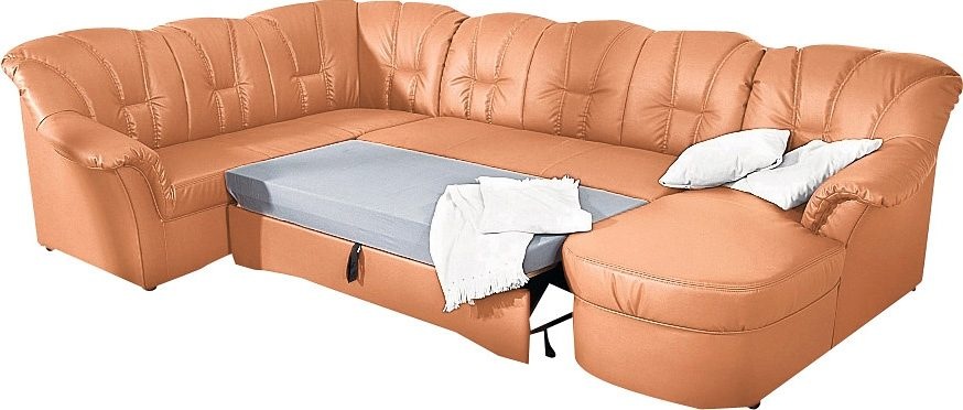 DOMO collection Wohnlandschaft "Papenburg, zeitlose Rückensteppung, elegant günstig online kaufen