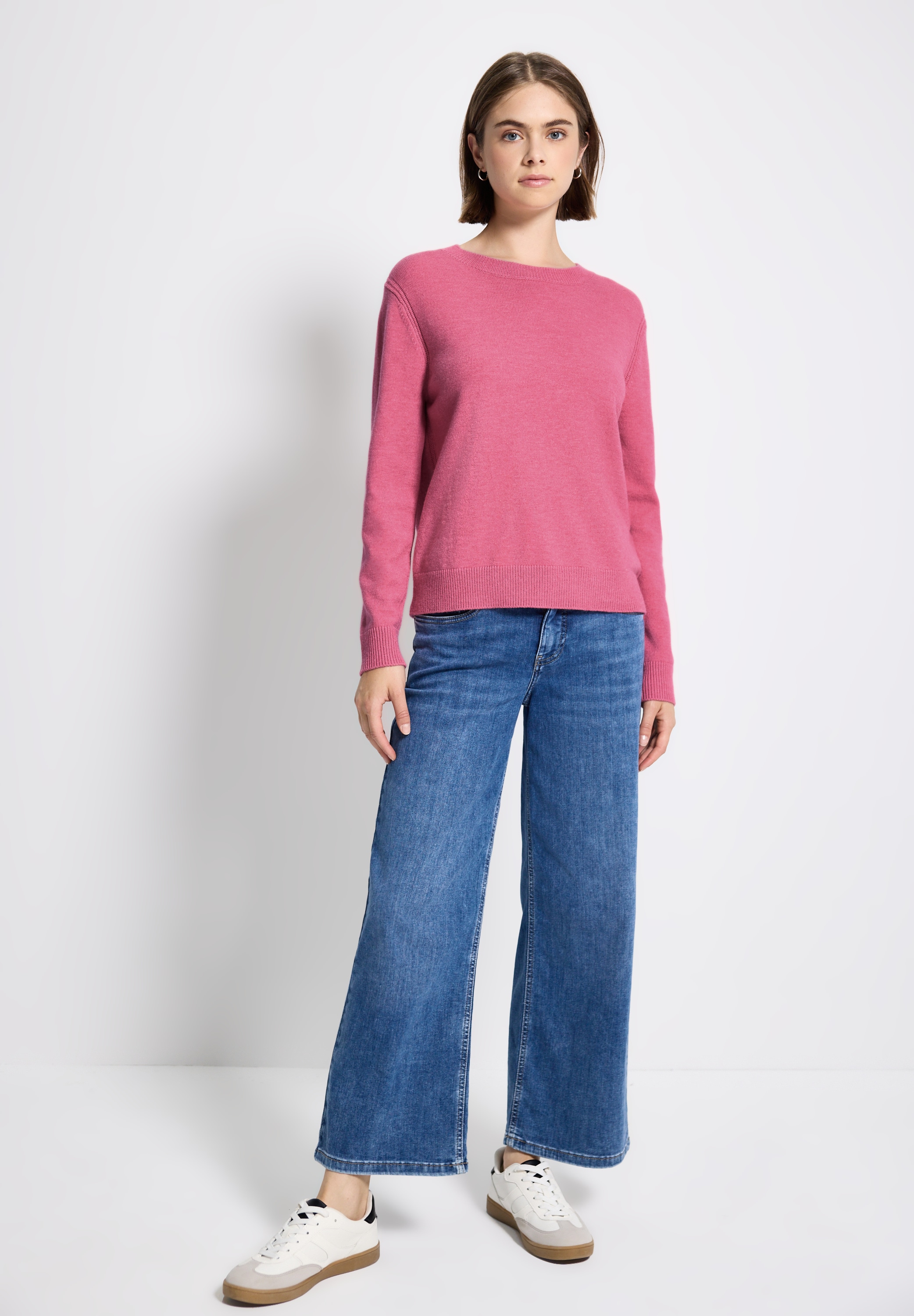 STREET ONE STUDIO Strickpullover, aus softem Materialmix