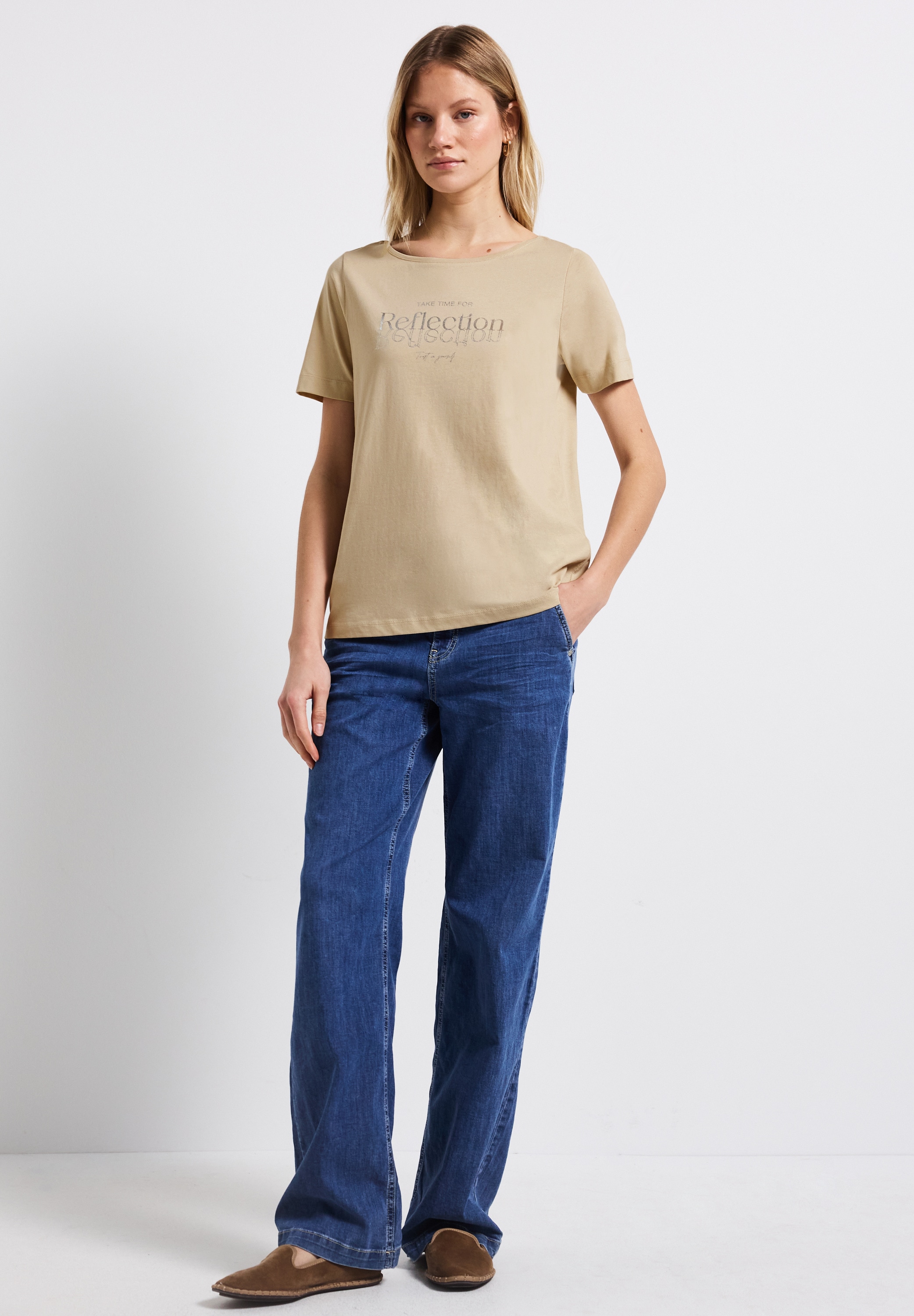 STREET ONE T-Shirt, aus reiner Baumwolle
