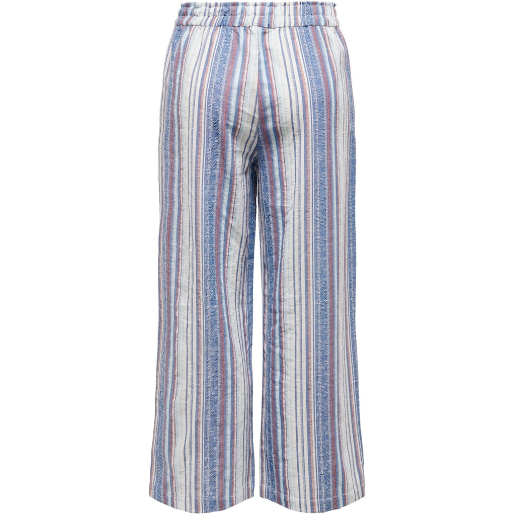 ONLY Schlupfhose »ONLTHYME MW LONG STRIPE CULOTTE PNT«