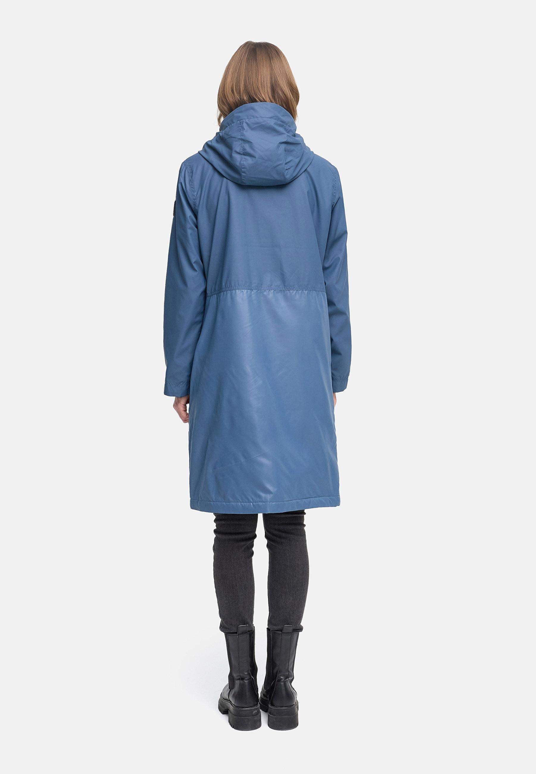 Navahoo Langmantel »Edelumhang 14« Wasserabweisender Übergangsmantel mit Kapuze