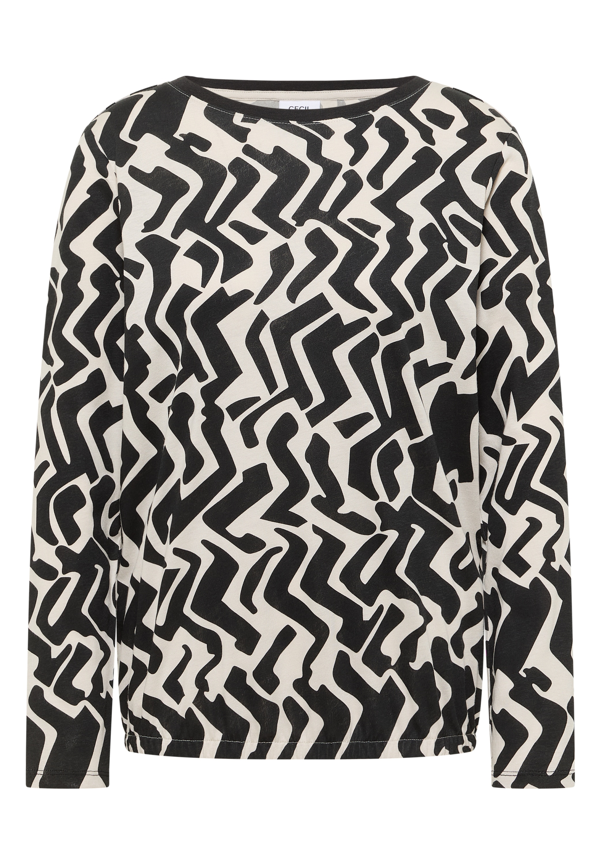 Cecil Langarmshirt mit grafischem Muster