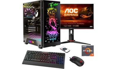 Gaming-PC-Komplettsystem »Rockstar SET02455«, (RTX 4060Ti (16GB), PCIe SSD Gen4)