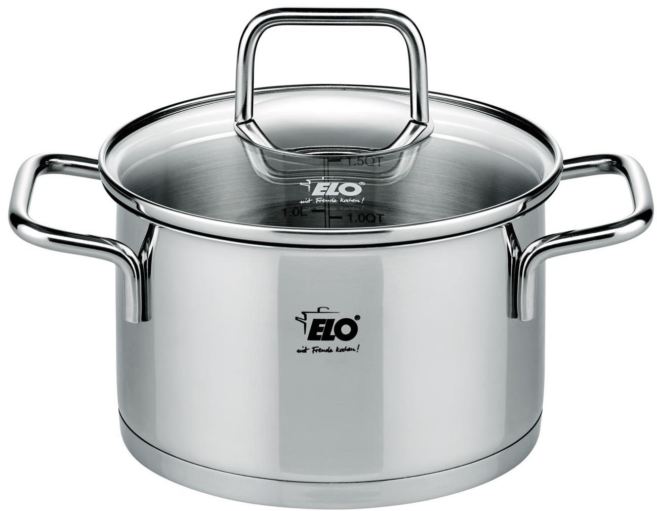 Elo Topf-Set »Citrin 16 teilig«, Edelstahl 18/10, (Set, 16 tlg.), Induktion