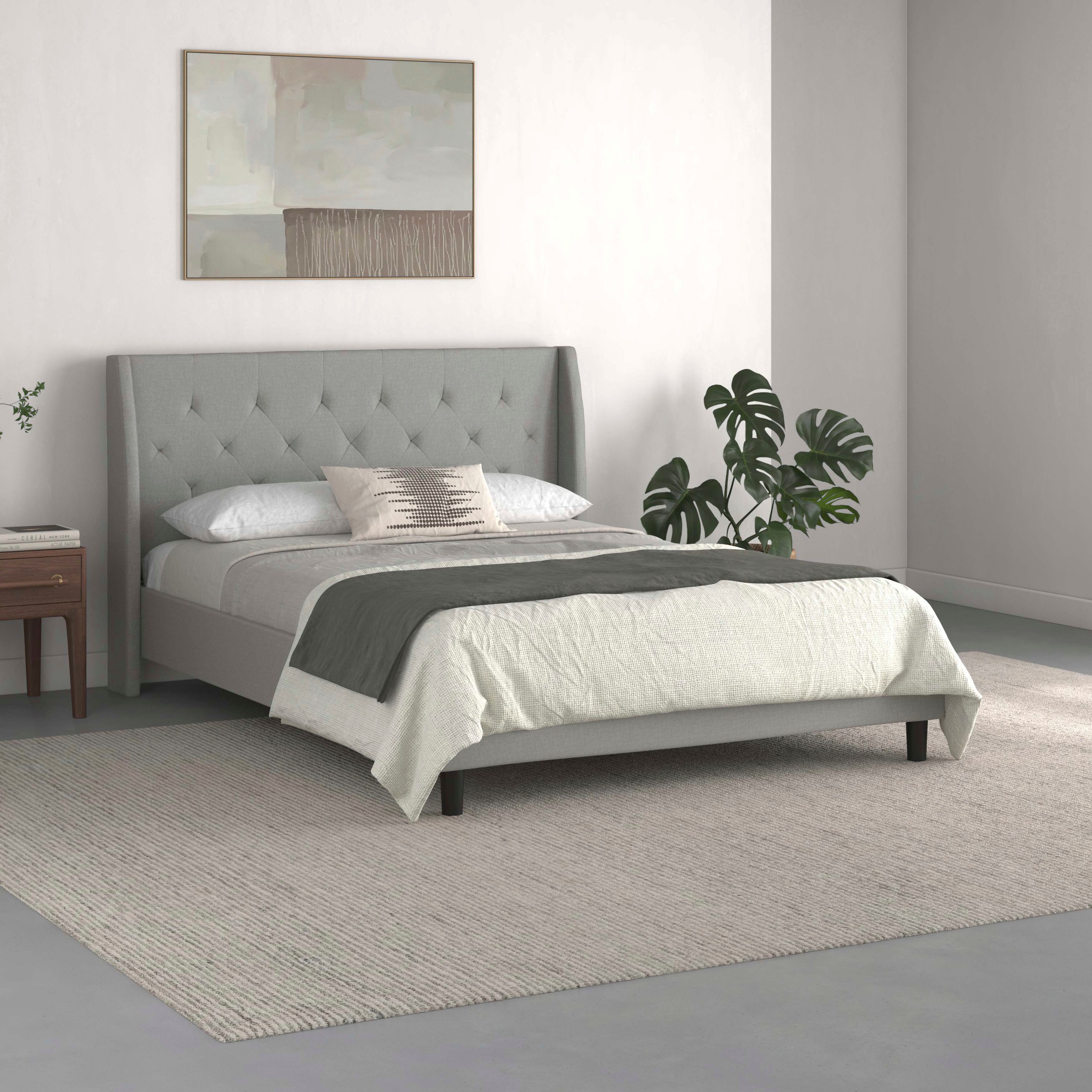 OTTO home Polsterbett "Kempton" 1 Stk. tlg. mit Rautenheftung, gepolstert, günstig online kaufen