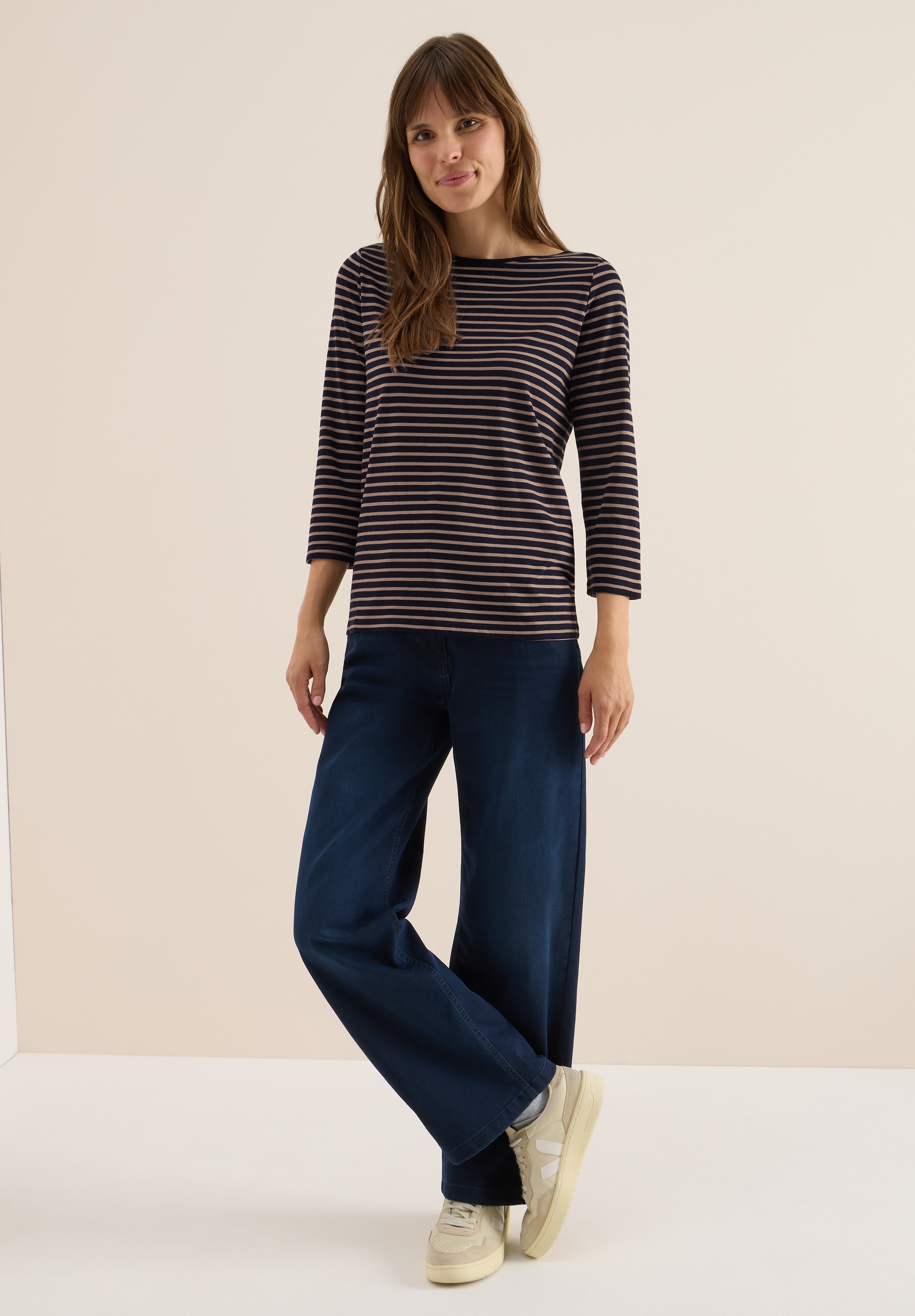 Cecil 3/4-Arm-Shirt, im soften Baumwoll-Mix