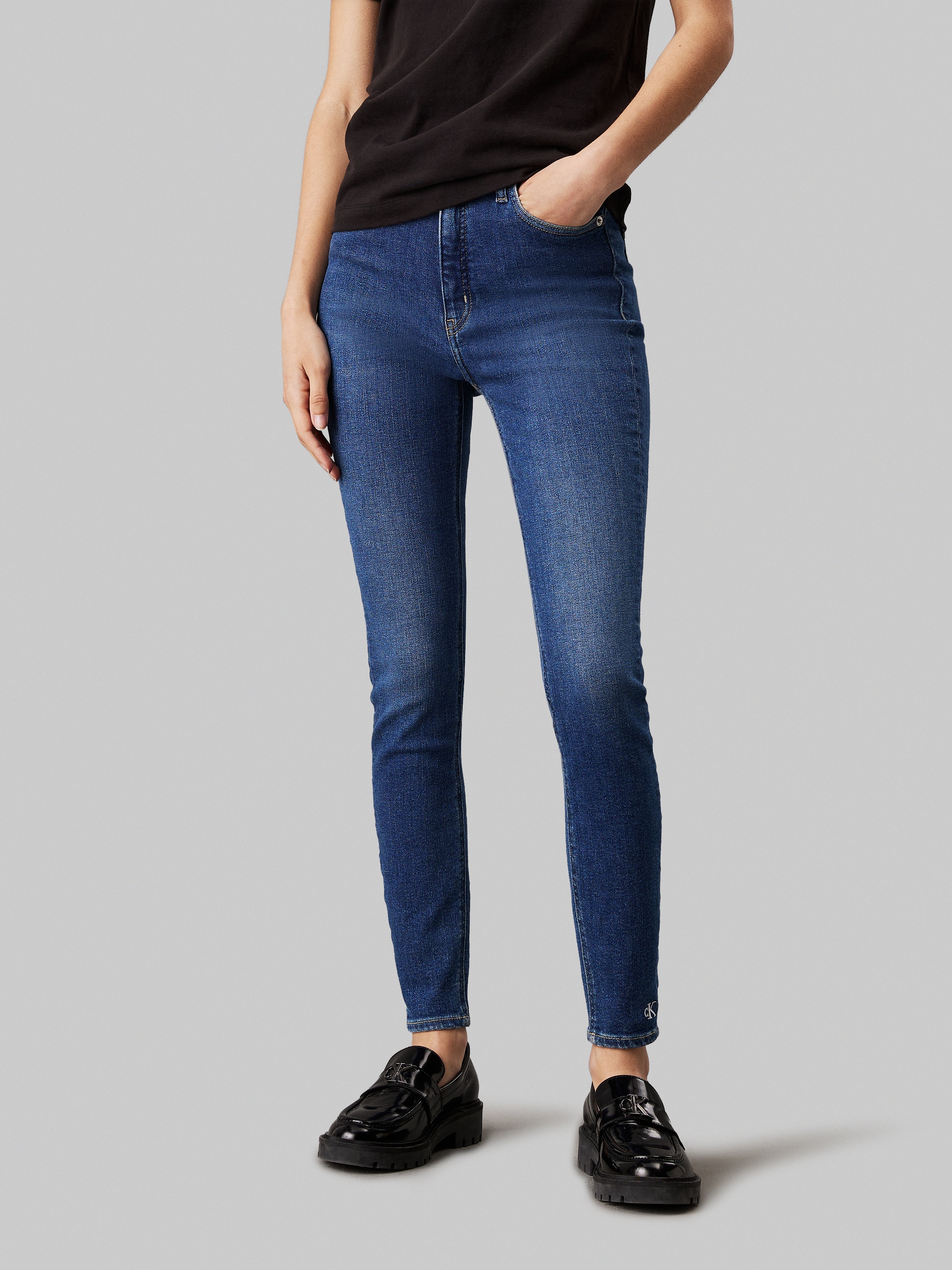 Calvin Klein Jeans Skinny-fit-Jeans "HIGH RISE SUPER SKINNY ANKLE", im 5-Pocket-Style