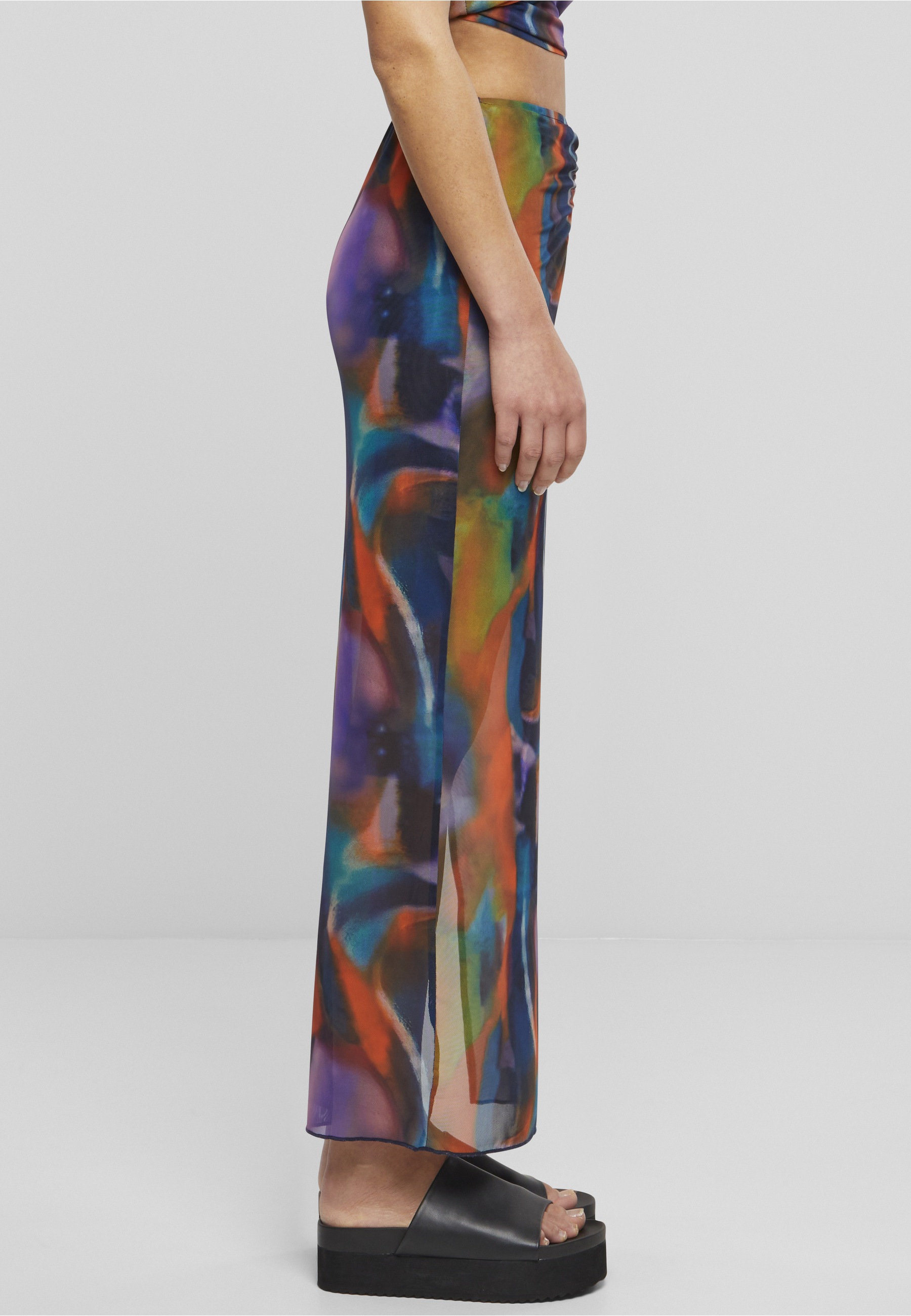 URBAN CLASSICS Sommerrock »Urban Classics Damen Ladies AOP Mesh Tube Skirt« 1 Stk.